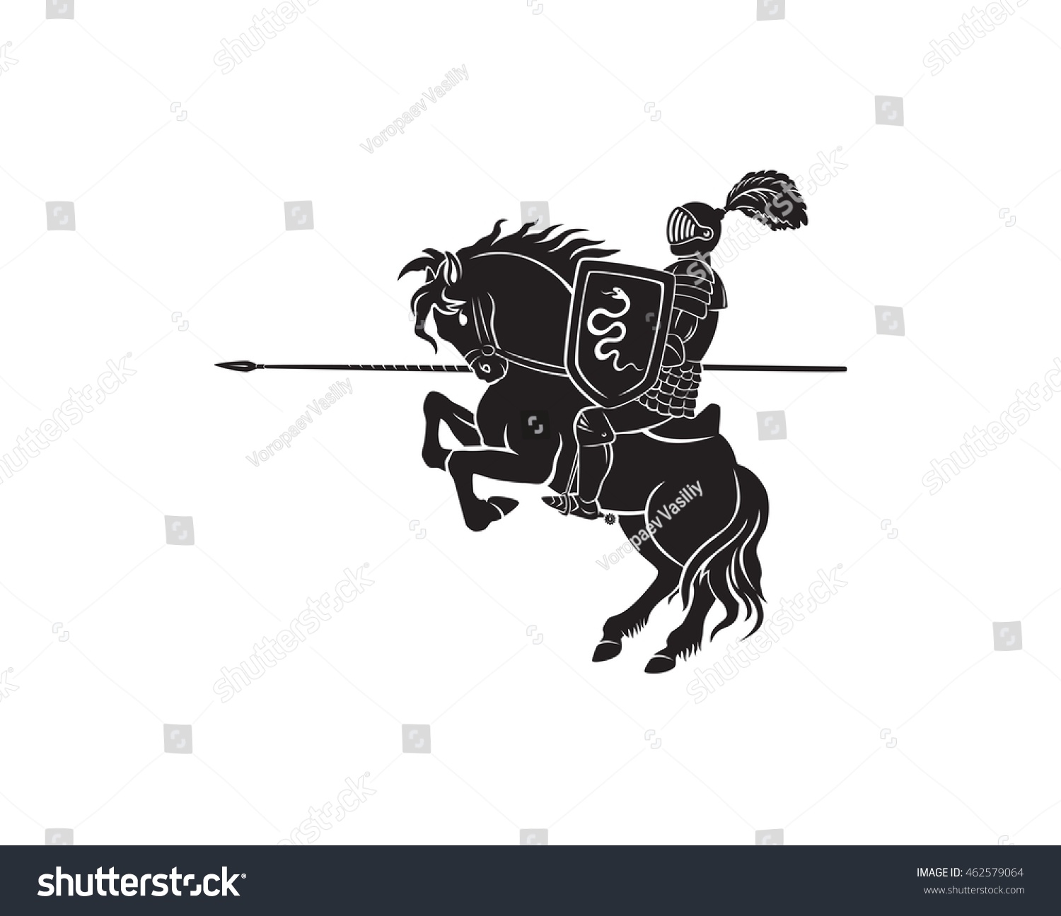 Teutonic Knight Stock Vector (Royalty Free) 462579064