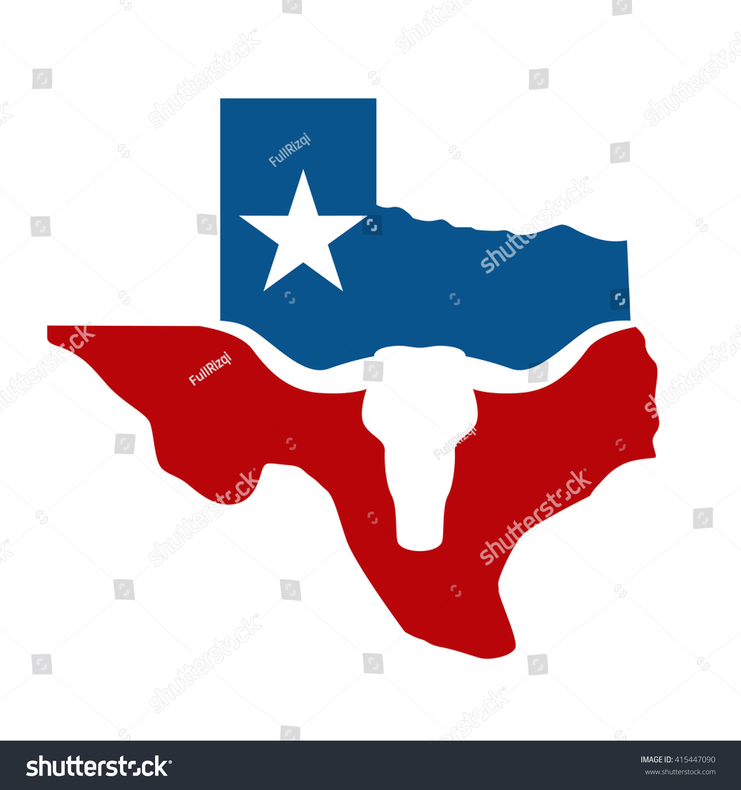 Texas Longhorn Logo Stock Vector (Royalty Free) 415447090 | Shutterstock