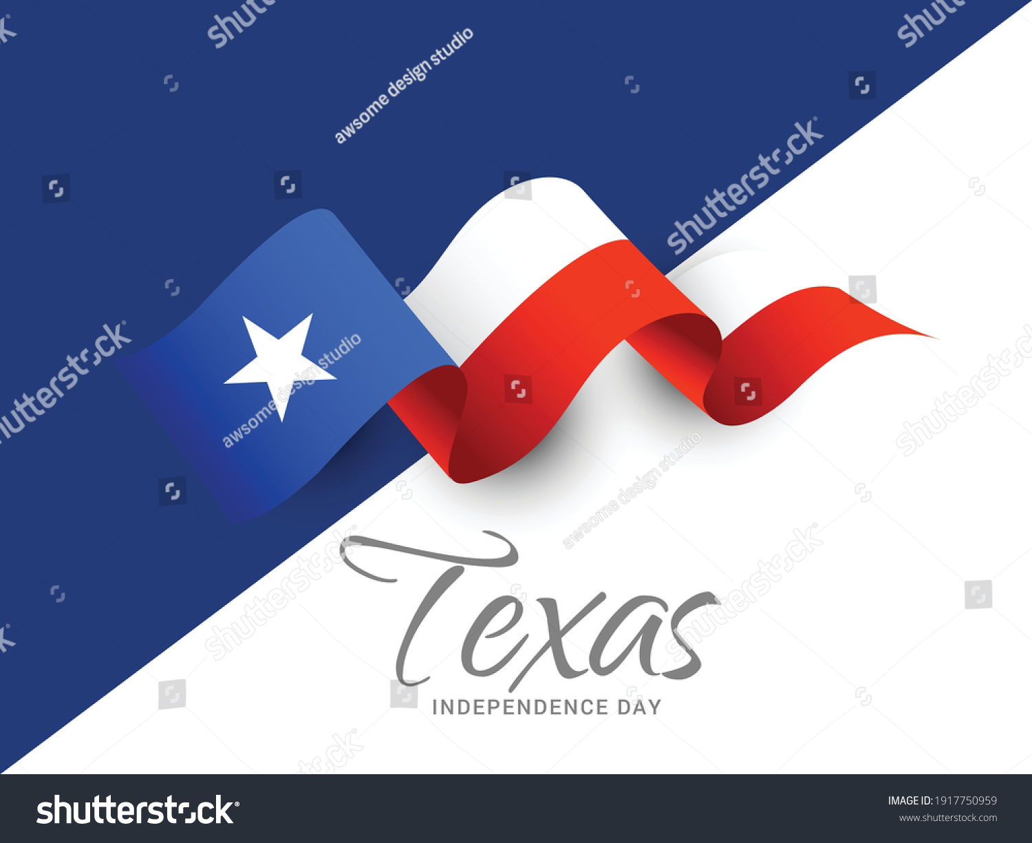 Texas Independence Day Poster Banner Background Stock Vector (Royalty ...