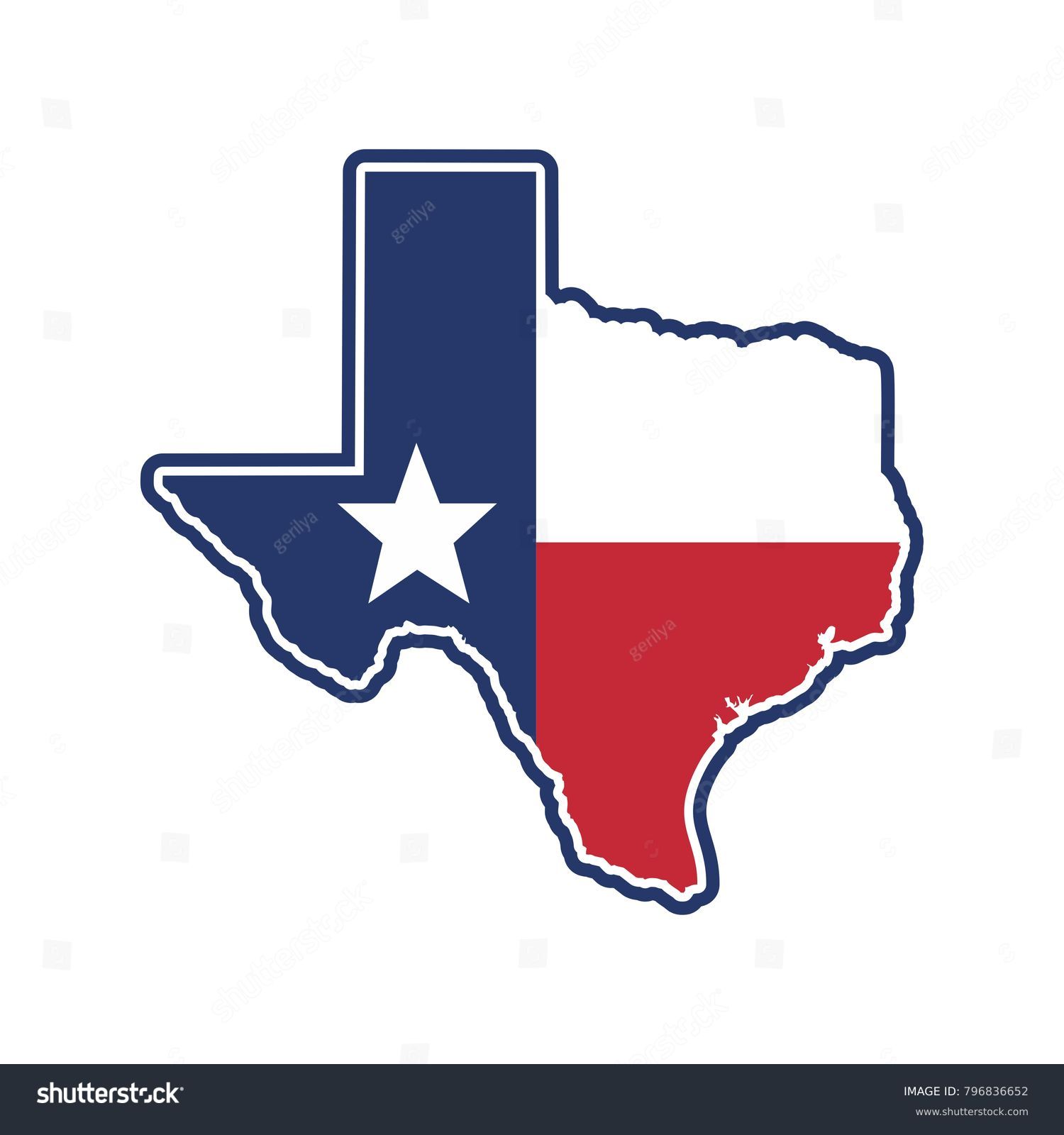 Texas Map Texas Icon Texas Symbol Stock Vector Royalty Free 796836652 Shutterstock 2168