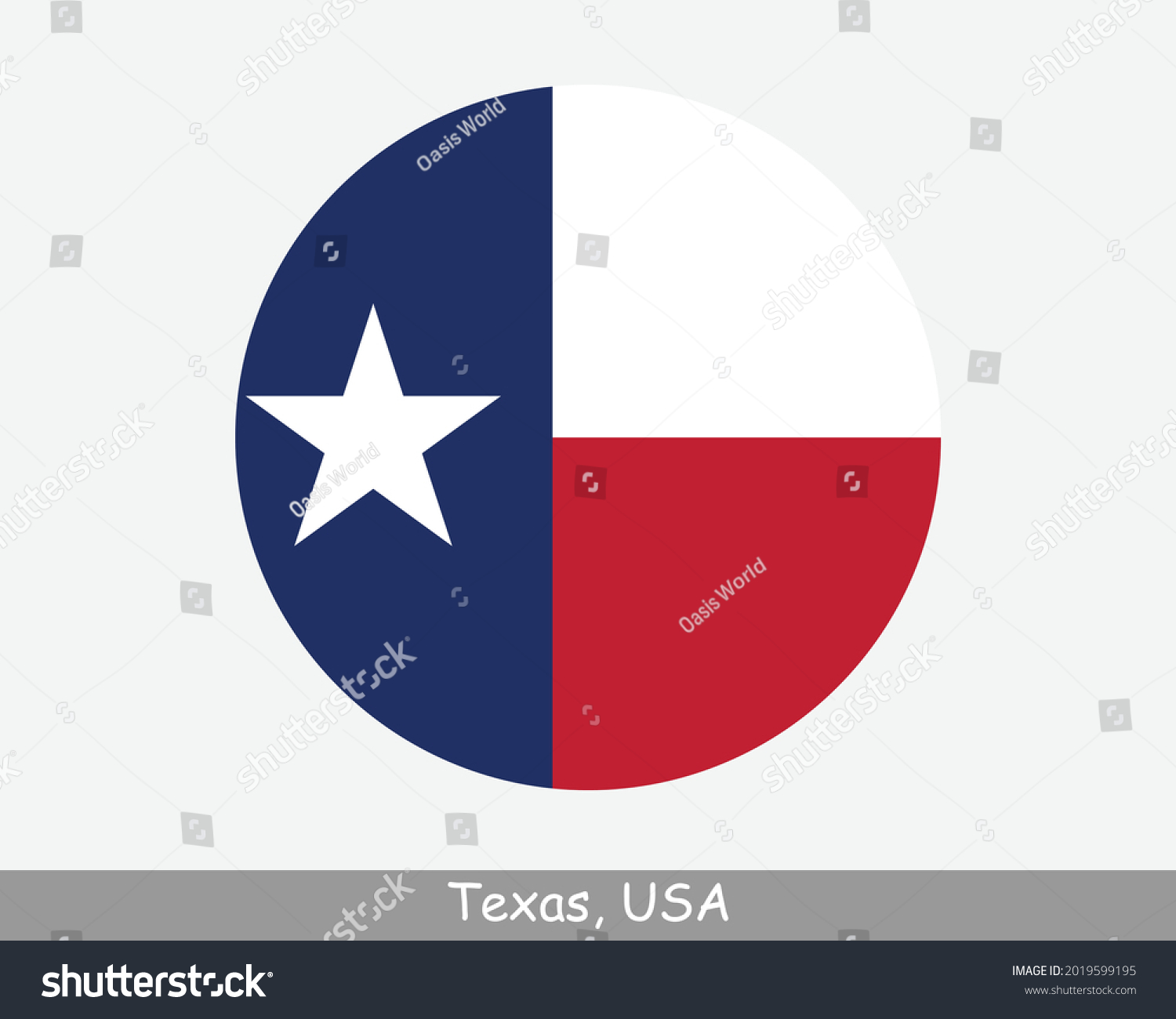 SVG of Texas Round Circle Flag. TX USA State Circular Button Banner Icon. Texas United States of America State Flag. The Lone Star State EPS Vector svg