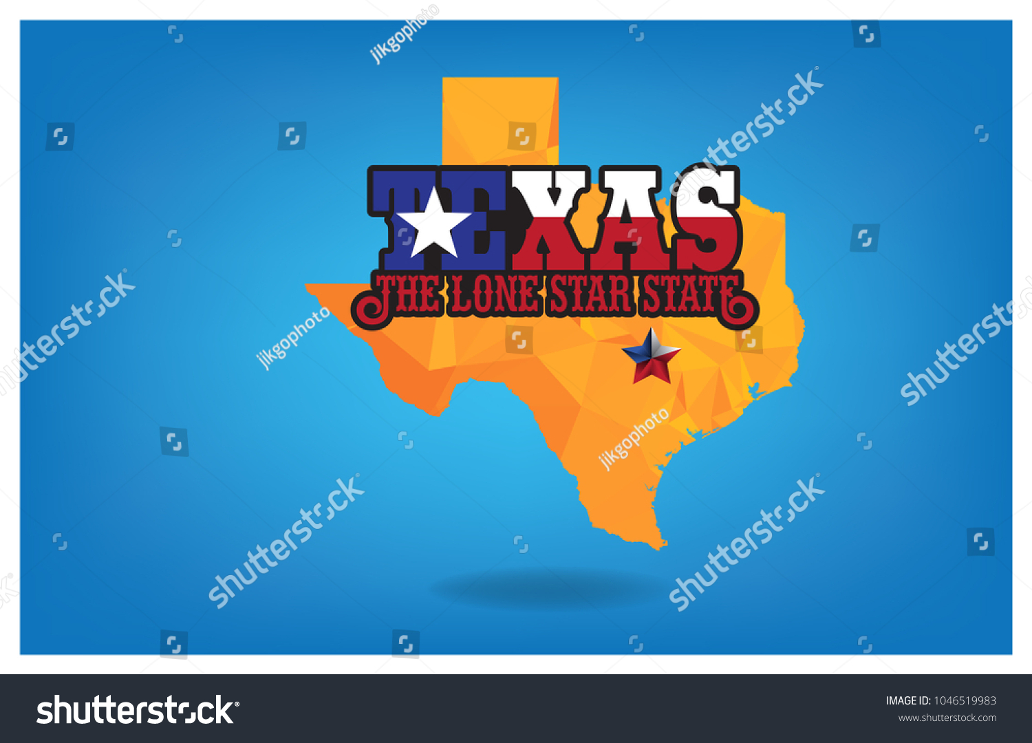 texas-nickname-lone-star-state-map-stock-vektorgrafik-lizenzfrei