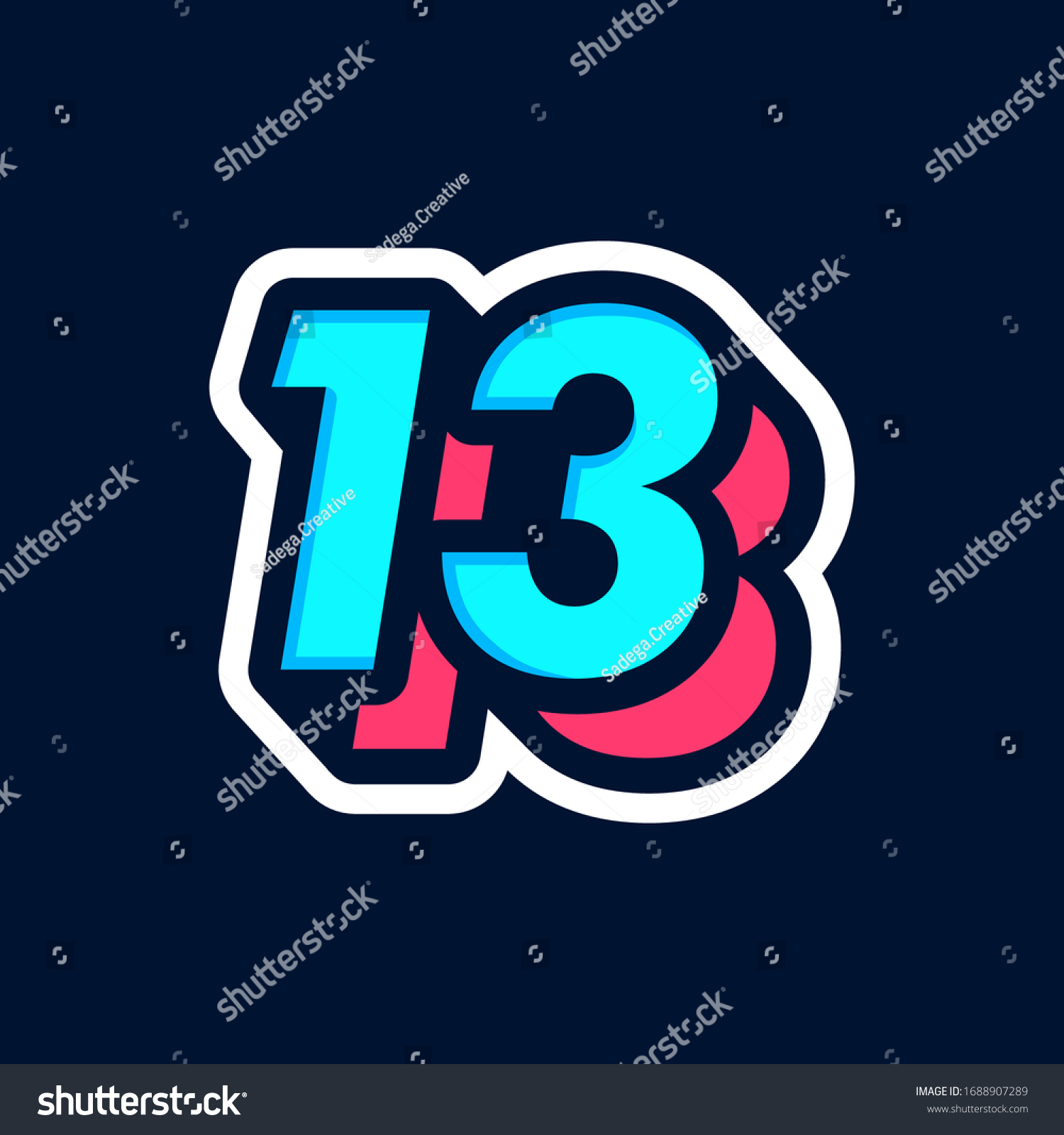 Cute Number 13 Design - pic-power