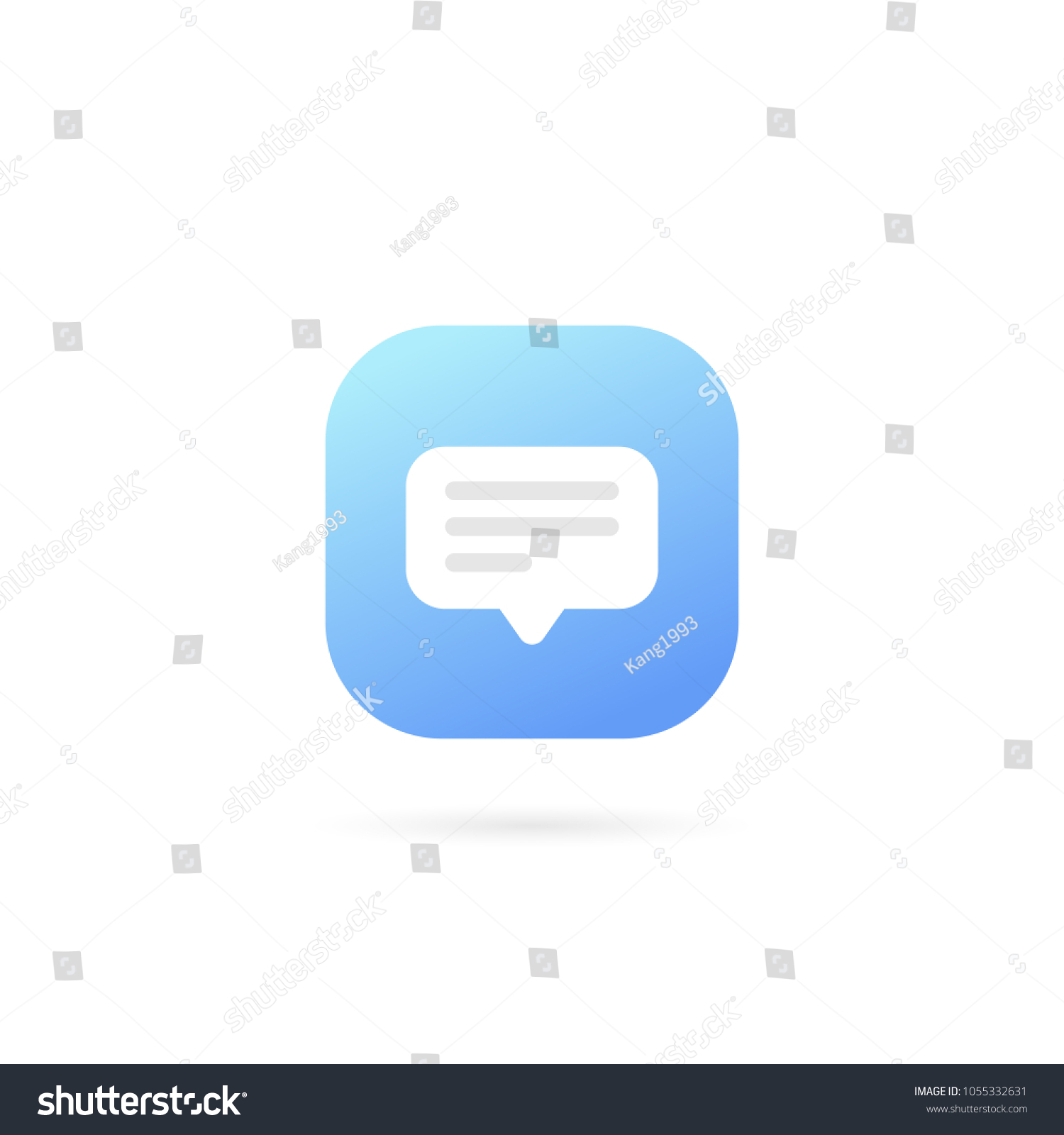 text message logo template design vector stock vector royalty free