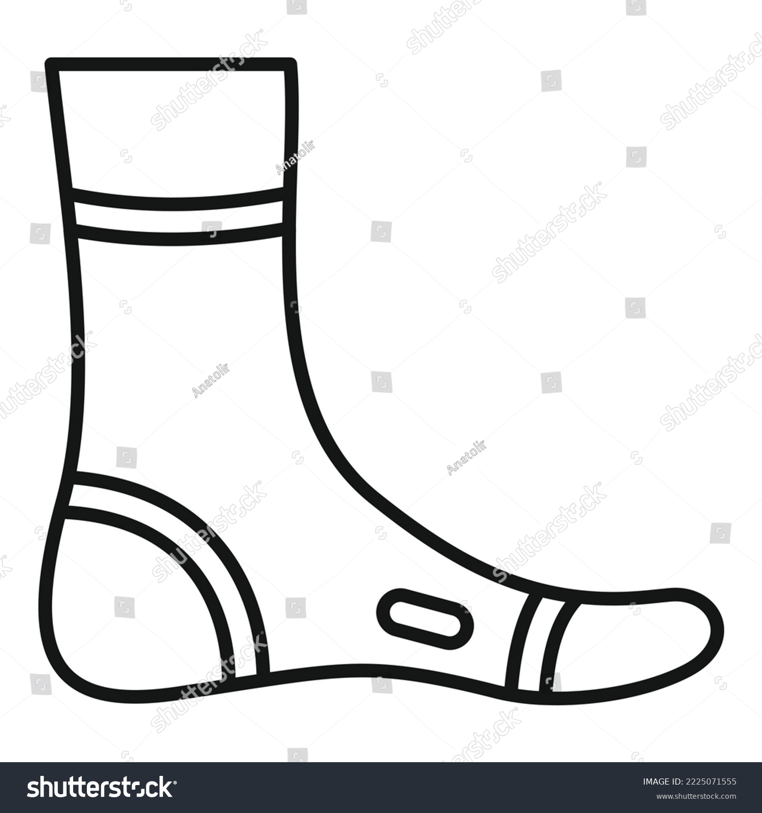 SVG of Textile foot bandage icon outline vector. Injury accident. Patient hurt svg