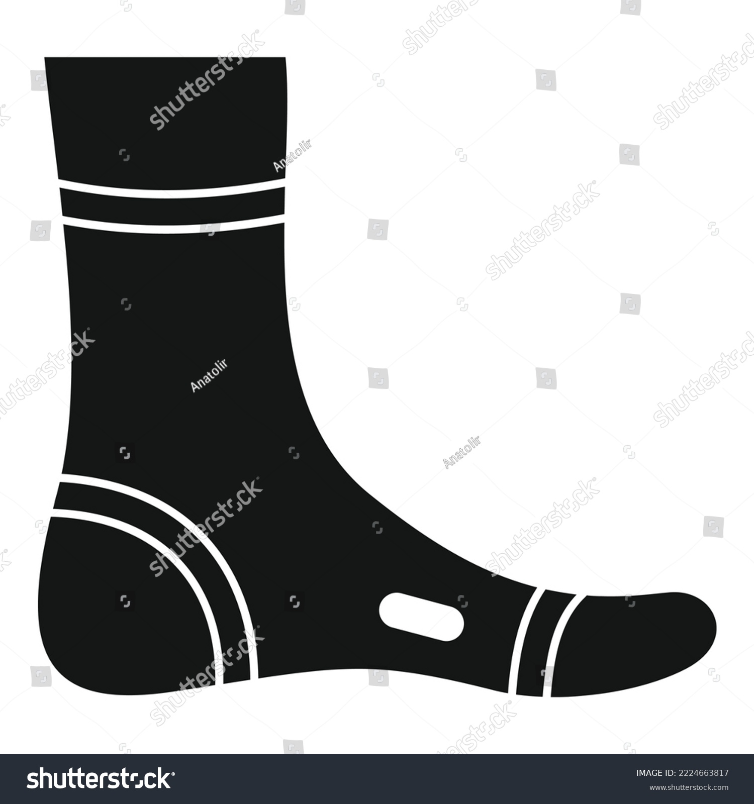SVG of Textile foot bandage icon simple vector. Injury accident. Patient hurt svg