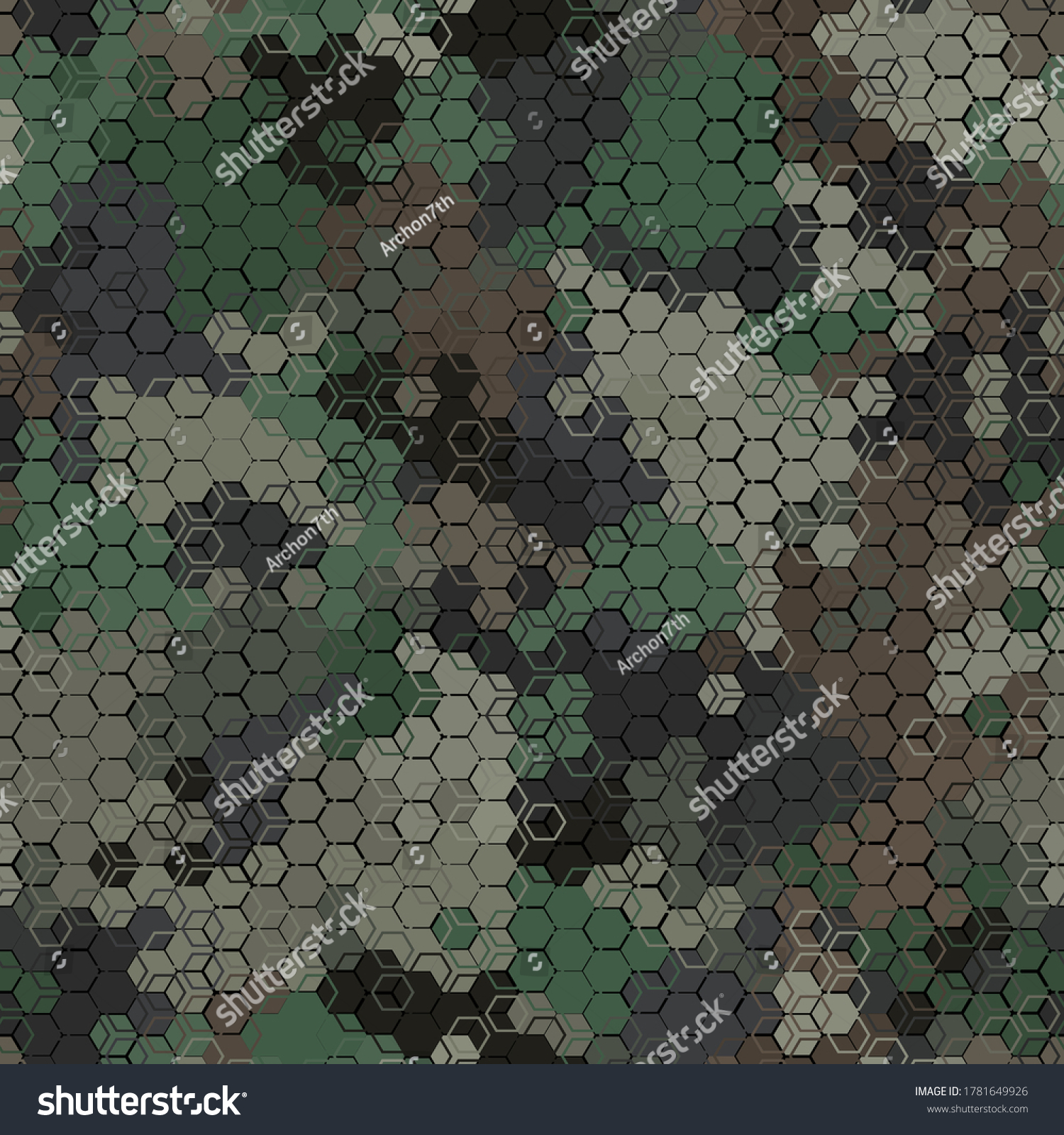 Texture Military Green Brown Colors Forest Stock Vector (Royalty Free ...