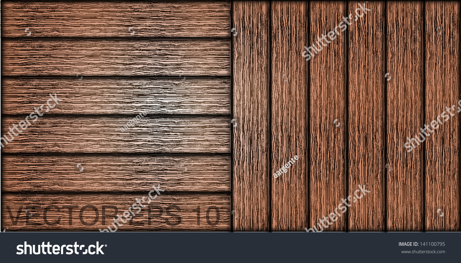 Texture Wood Floor Two Different Directions Stock Vector