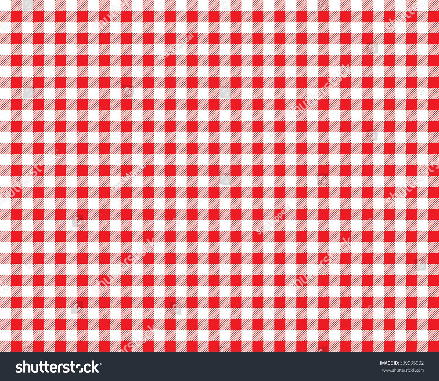 Textured Red White Plaid Vector Background Stock-Vektorgrafik