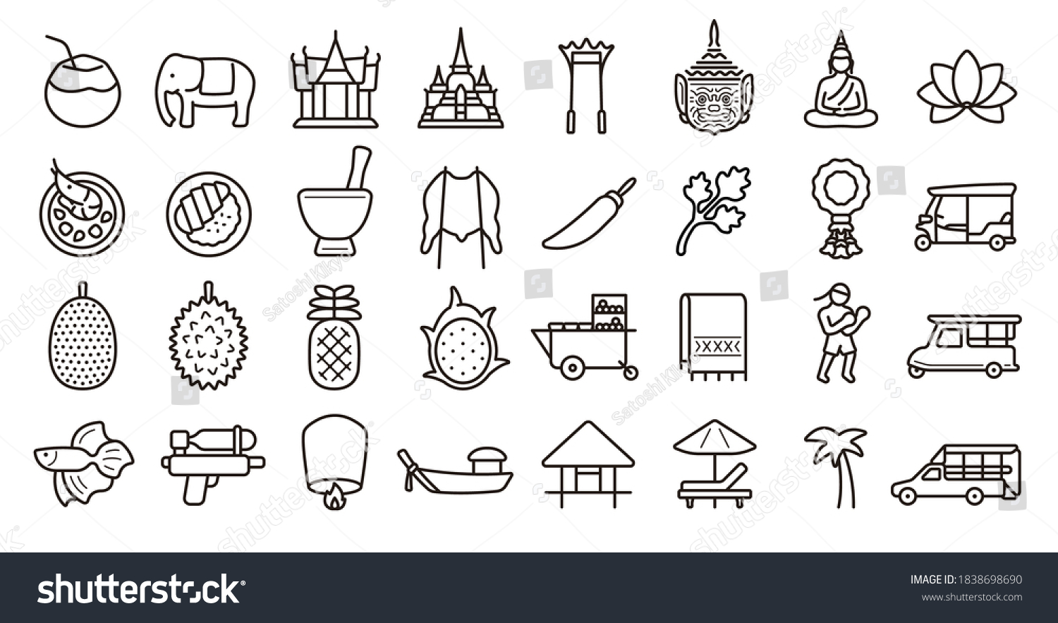 5,449 Thailand pagoda vector illustrator Images, Stock Photos & Vectors ...