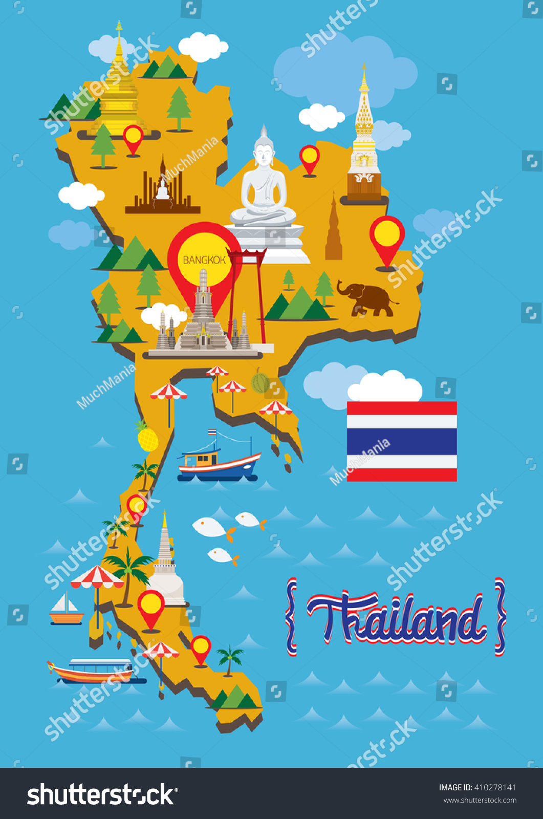 Thailand Tourist Attractions Map Attractions Near Me
