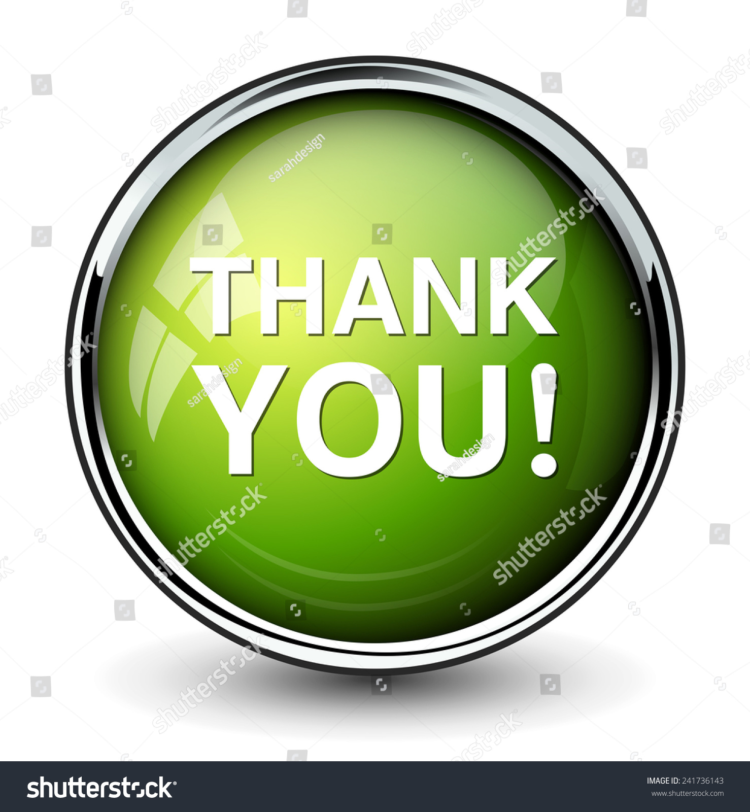 Thank You Button Stock Vector (Royalty Free) 241736143 | Shutterstock