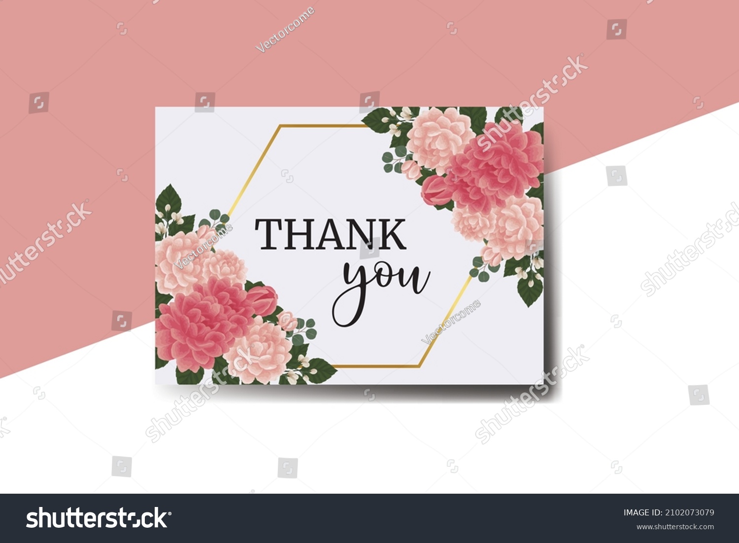 SVG of Thank you card Greeting Card Dahlia flower Design Template svg