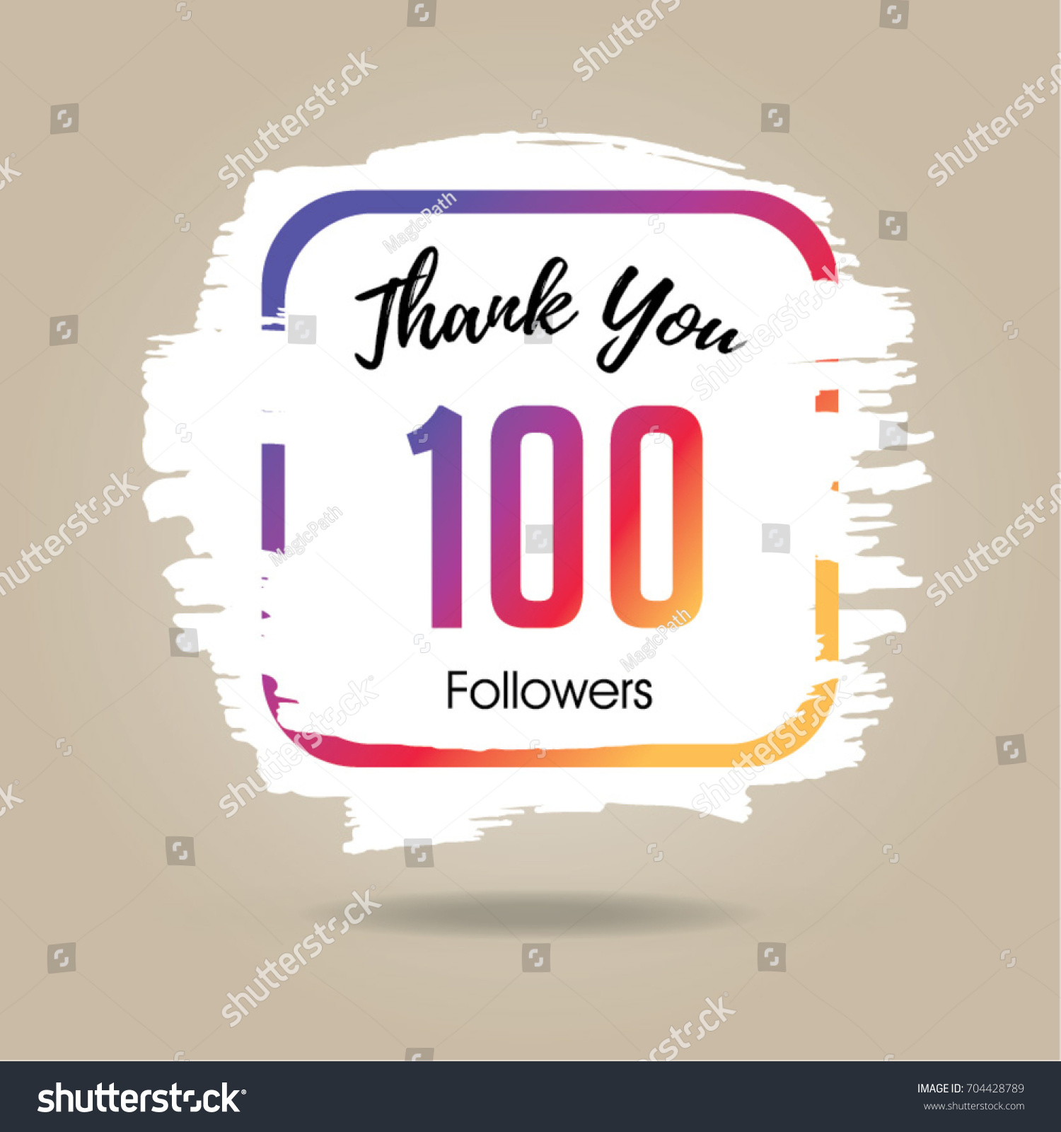 Instagram followers thank you Images, Stock Photos & Vectors | Shutterstock