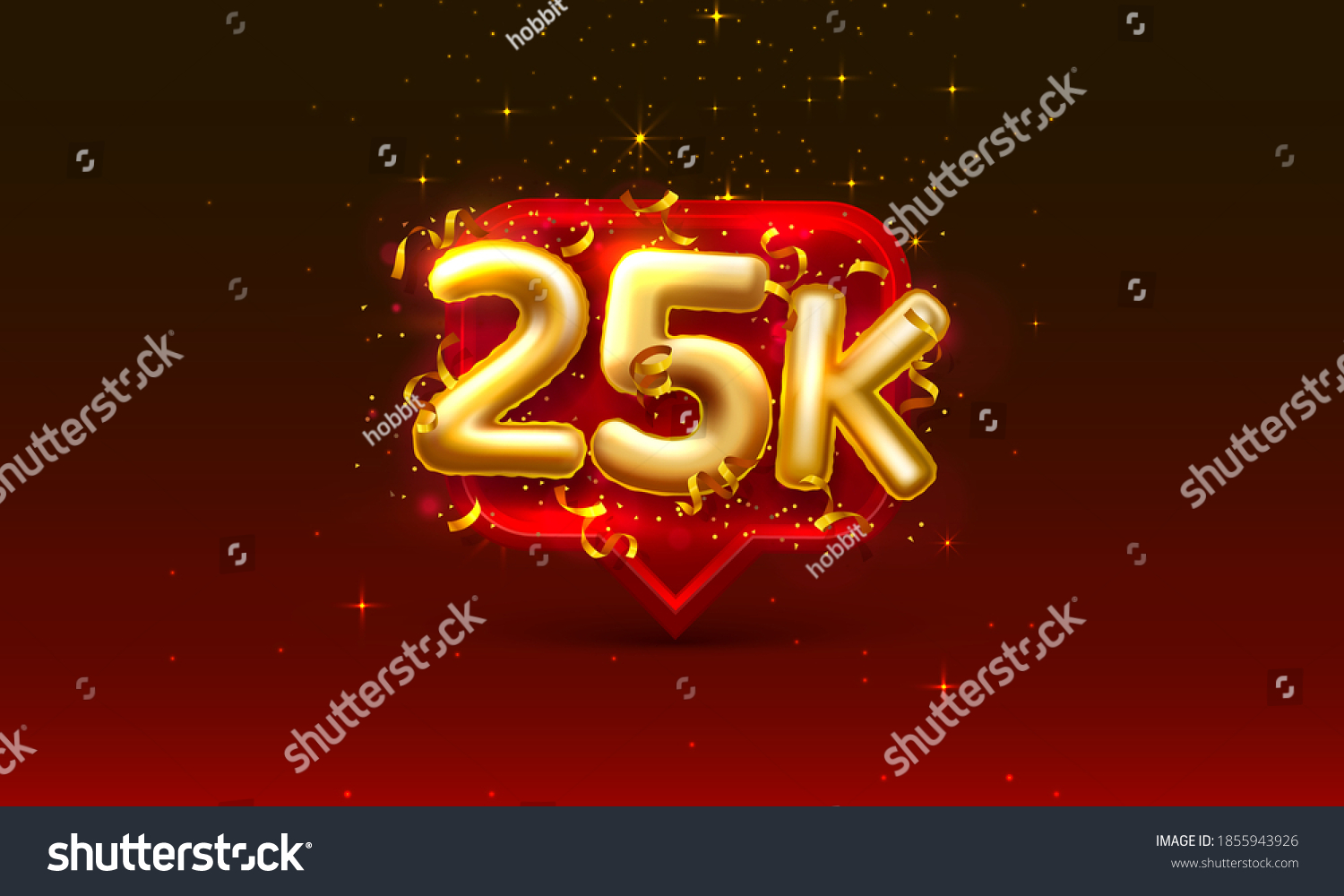 SVG of Thank you followers peoples, 25k online social group, happy banner celebrate, Vector illustration svg
