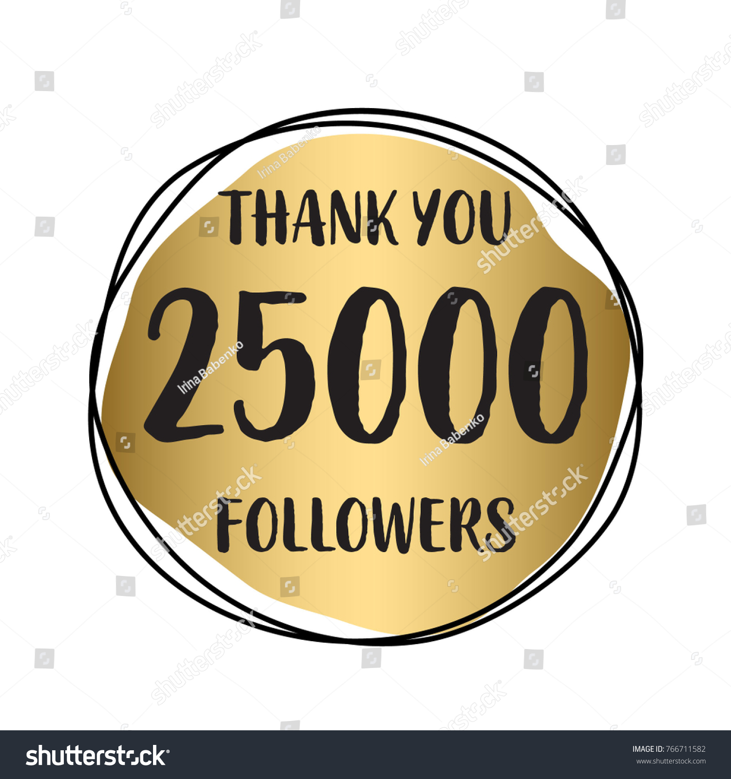 SVG of Thank you 25 000 followers. Vector illustration with gold for social network friends, followers, web users. Thank you celebrate of subscribers, followers, likes. svg