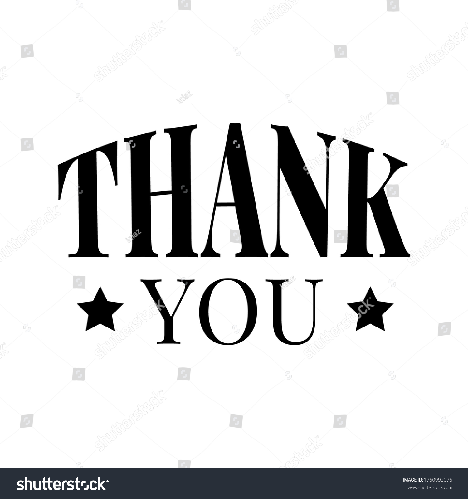 Thank You Appreciation Respect Vector Typography Stock Vector (Royalty ...