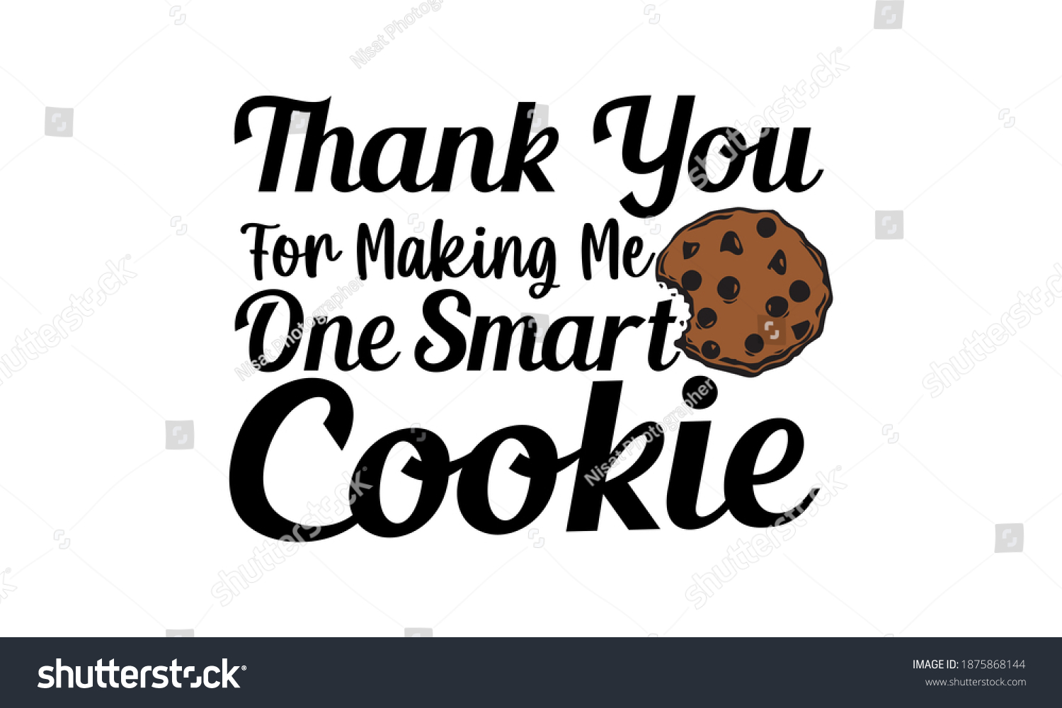 SVG of Thank You For Making Me One Smart Cookie - Teacher Vector and Clip art svg