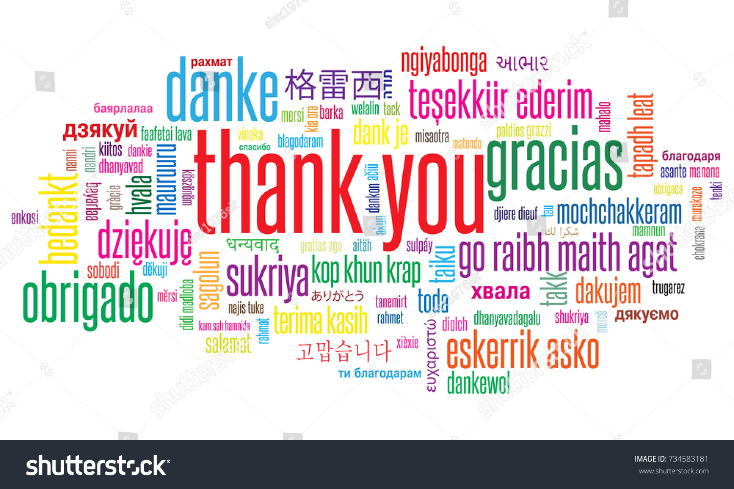 3,586 Thank you in different languages Images, Stock Photos & Vectors ...