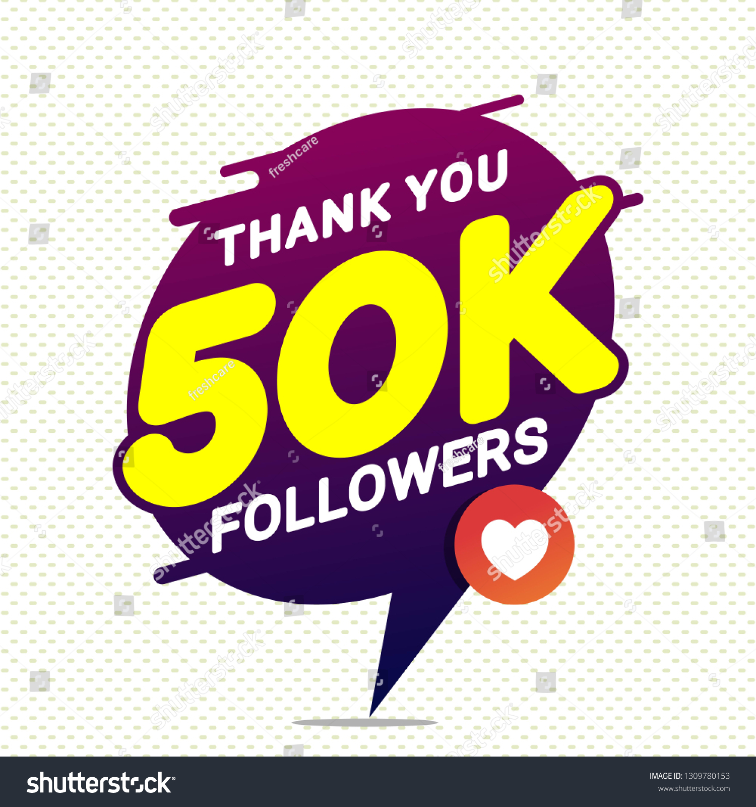 Thank You 50k Followers Congratulation Banner 스톡 벡터로열티 프리 1309780153 Shutterstock 5499