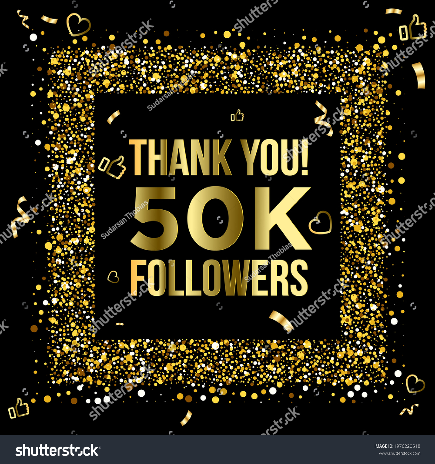 Thank You 50k Fifty Thousand Followers Stock Vector Royalty Free 1976220518 Shutterstock 5168
