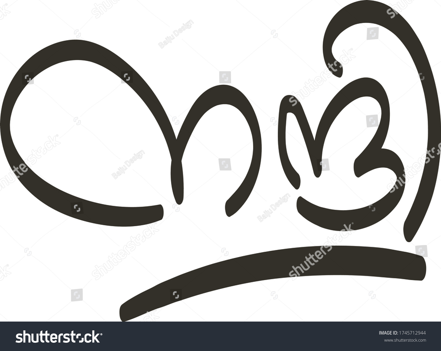 Thank You Lettering Malayalam Language Stock Vector Royalty Free