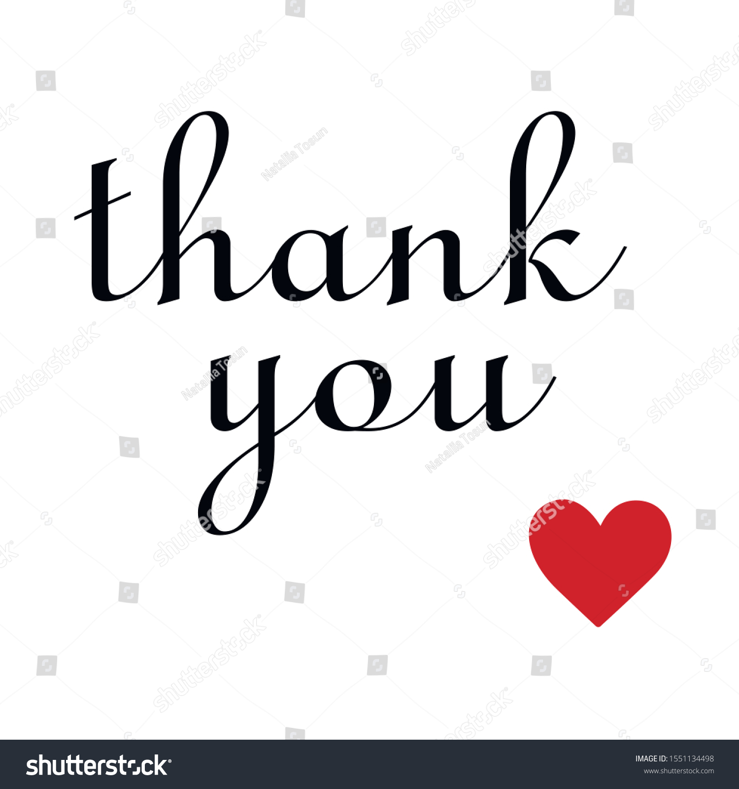 Simple Graphic Of A Heart Symbol With Thank You Hand Lettering Royalty Free Cliparts Vectors And Stock Illustration Image 51855037