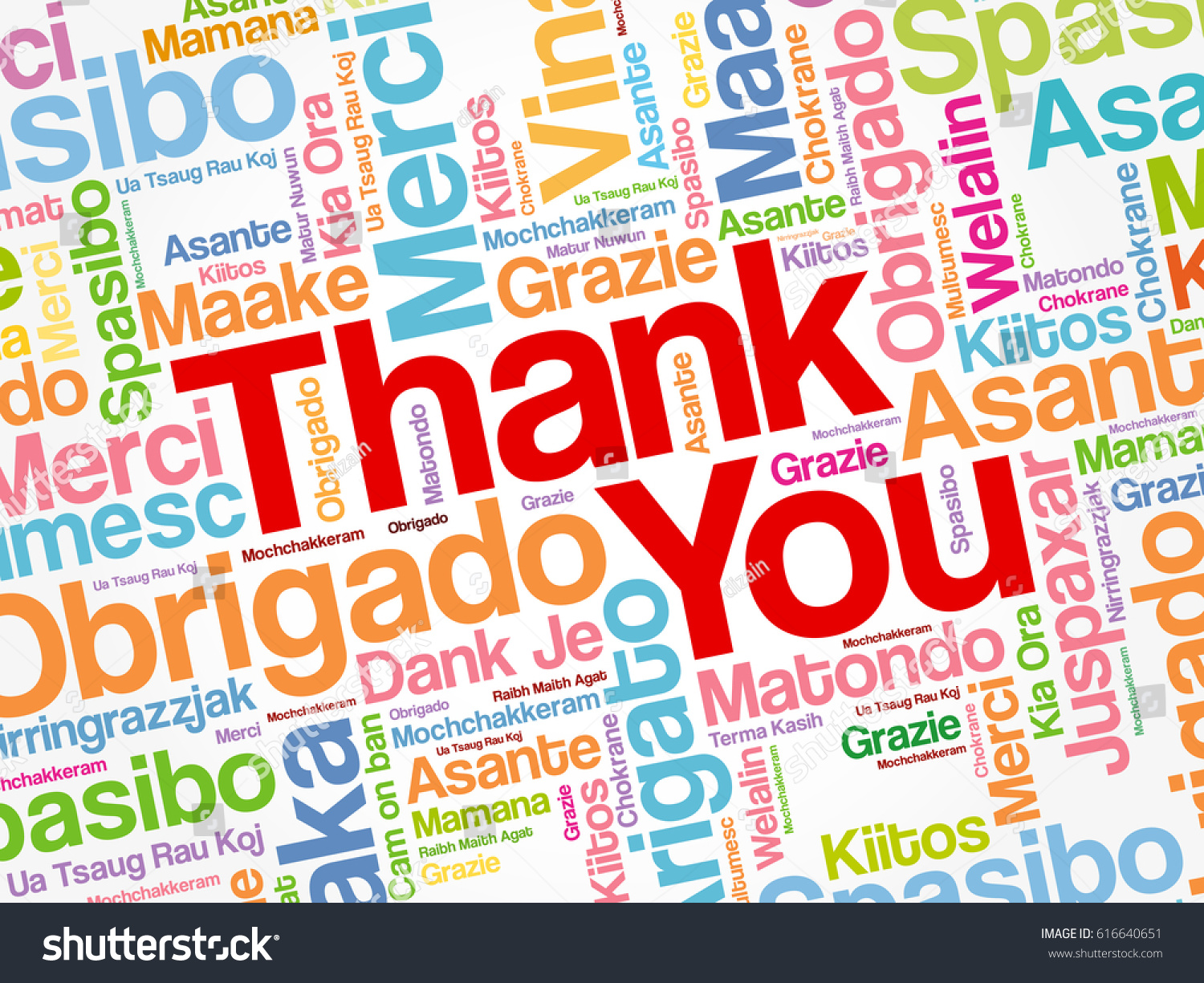 Thank You Word Cloud Background All Stock Vector (Royalty Free ...