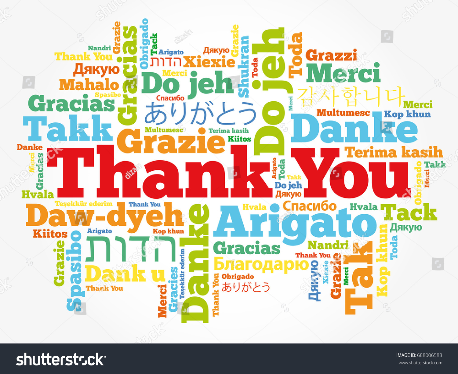 3,660 Thanks different languages Images, Stock Photos & Vectors ...
