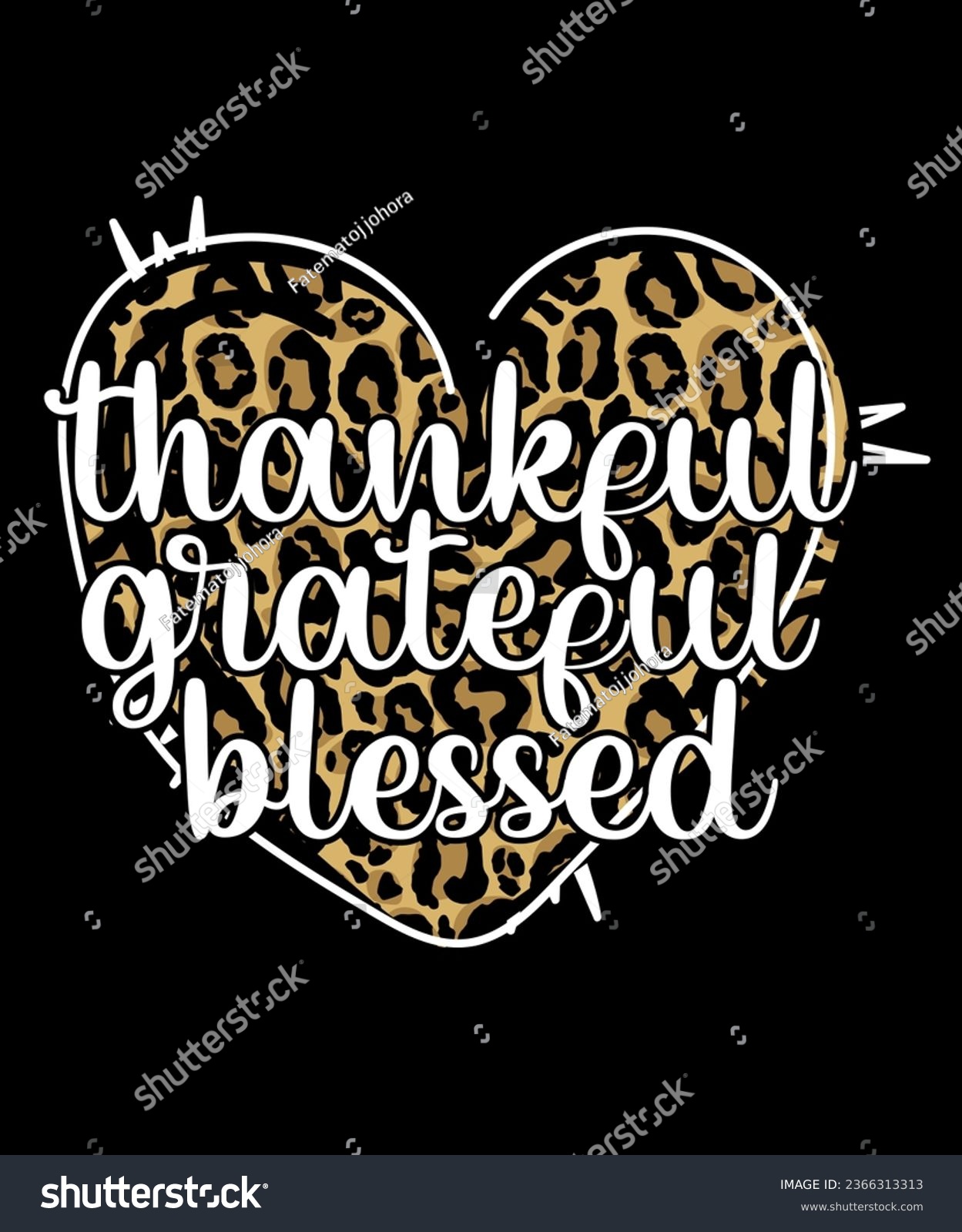 SVG of Thankful grateful blessed vector design svg