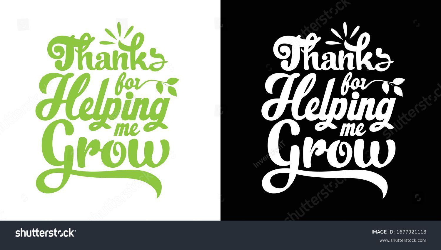 SVG of Thanks For Helping Me Grow Printable Vector Illustration svg