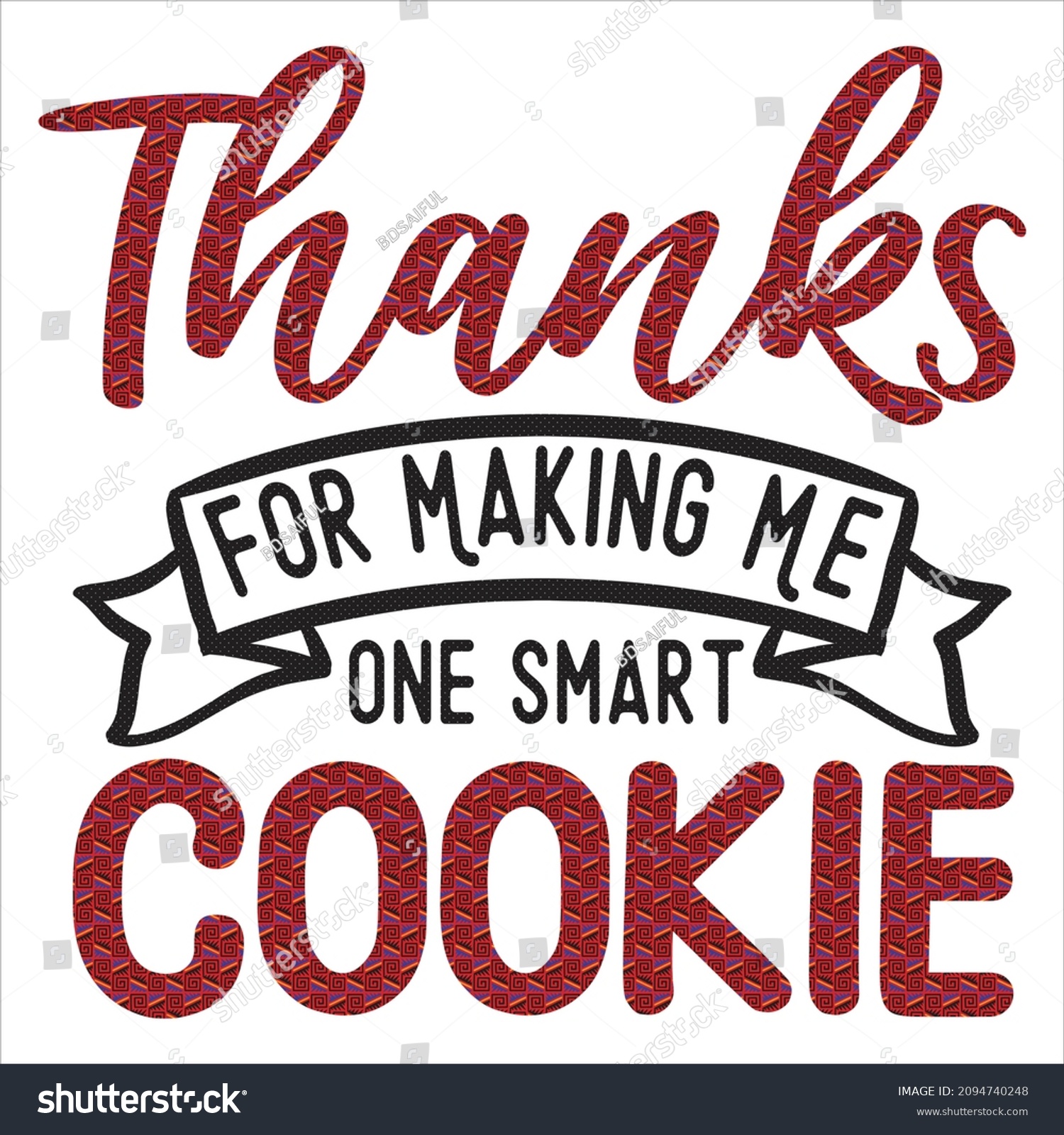 SVG of Thanks for making me one smart cookie svg