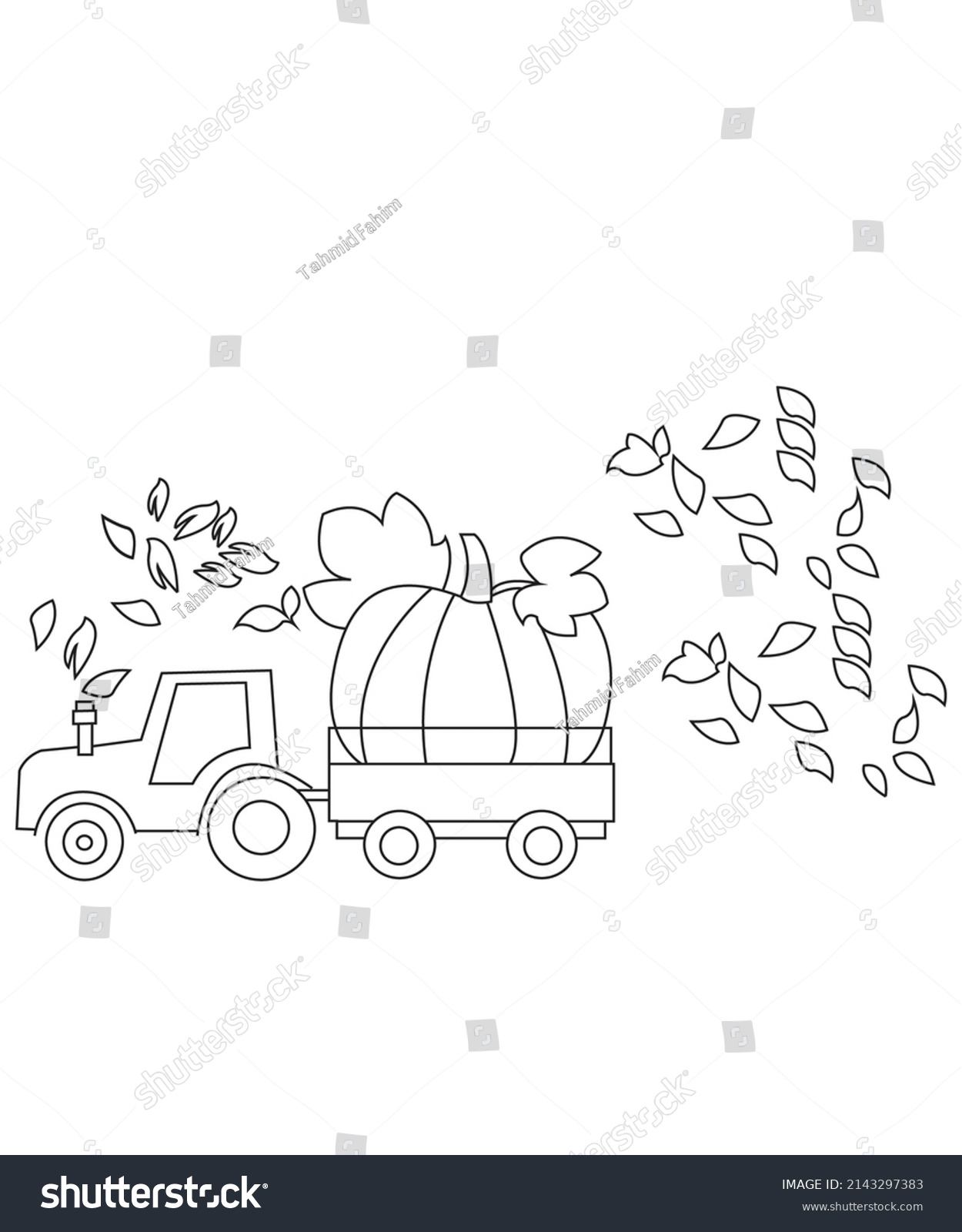 Thanks Giving Coloring Page Design Stock Vector (royalty Free 