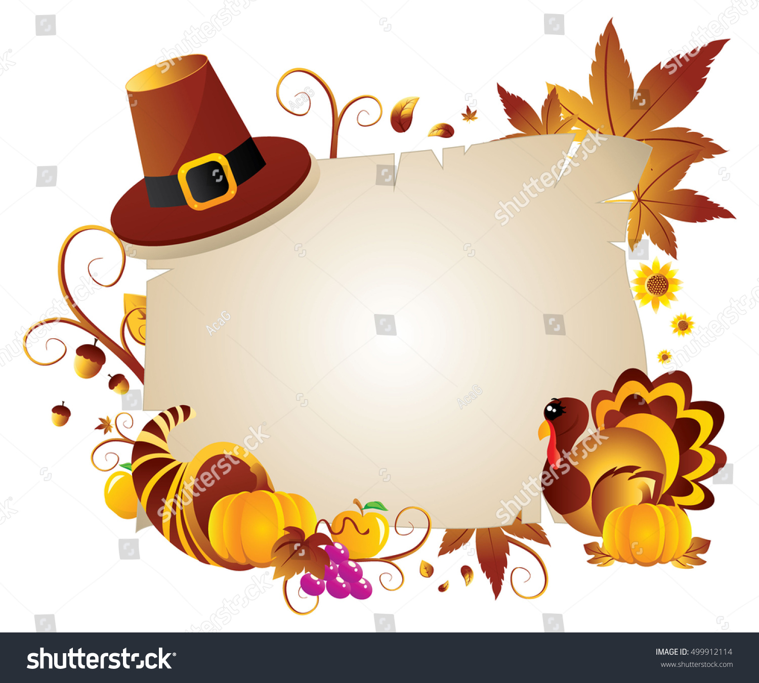 Thanksgiving Banner Stock Vector 499912114 - Shutterstock