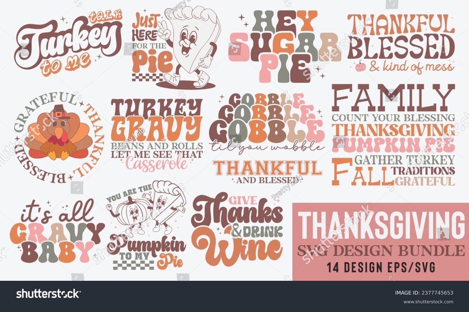 SVG of Thanksgiving Day Sublimation  Design Bundle svg