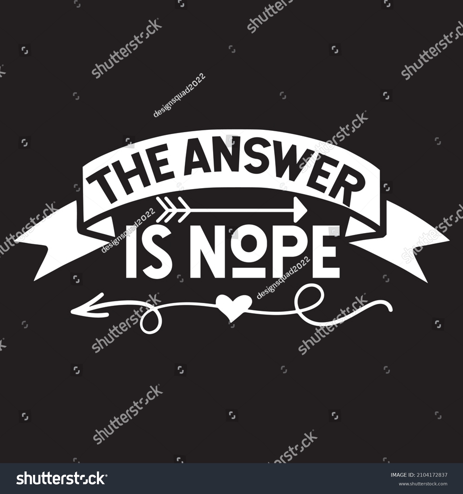 SVG of the answer is nope vector file svg