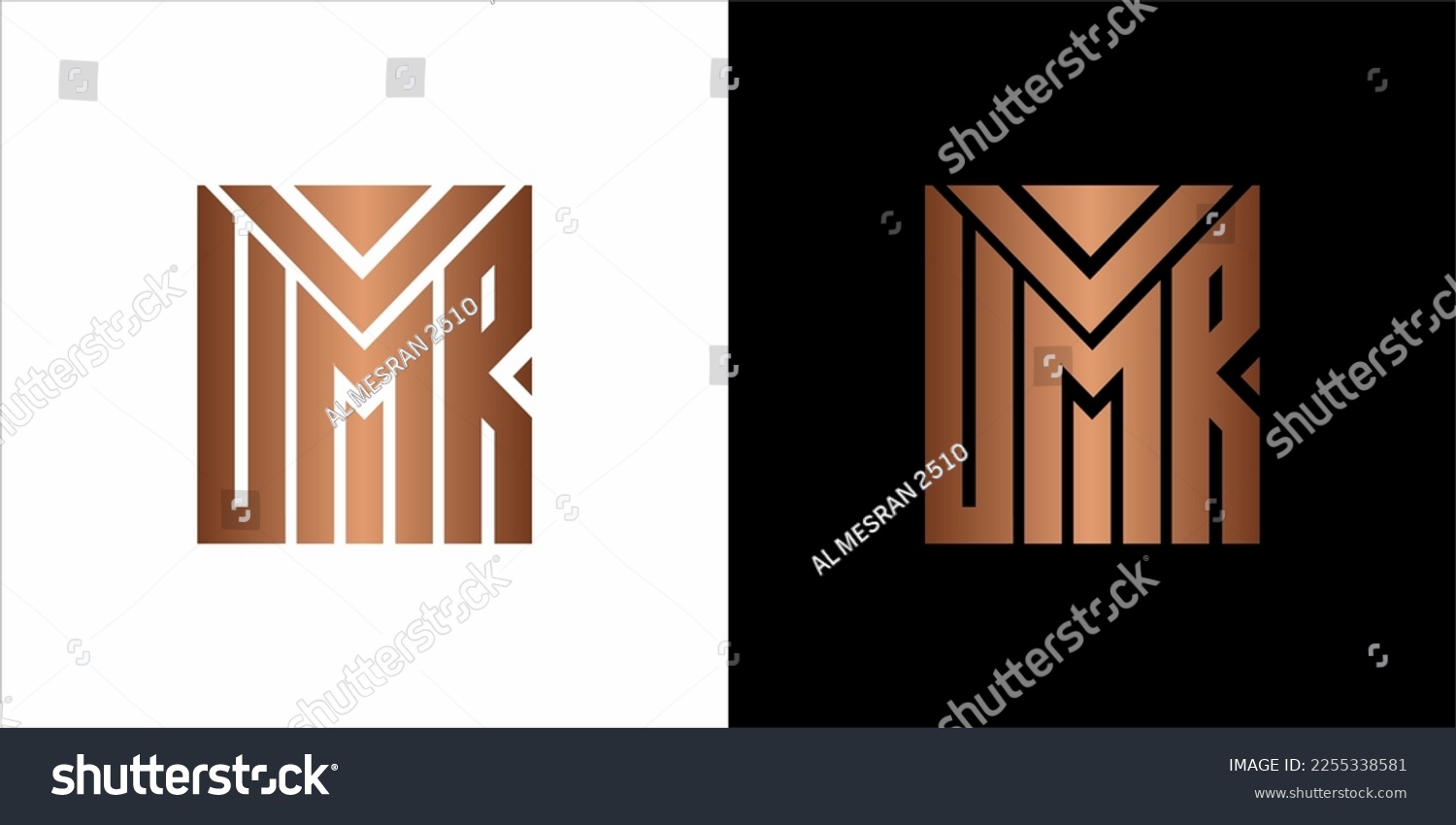 SVG of the beautiful letter UMR infinity monogram in incredibly luxury and classy style, elegant circular letter U and M R logo template for a high-end brand personality svg