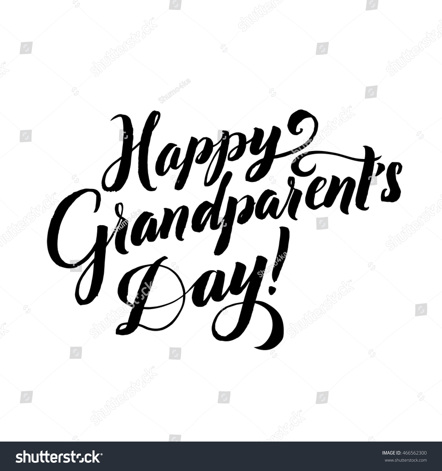 Download Best Grandpa Happy Grandparents Day Calligraphy Stock Vector Royalty Free 466562300
