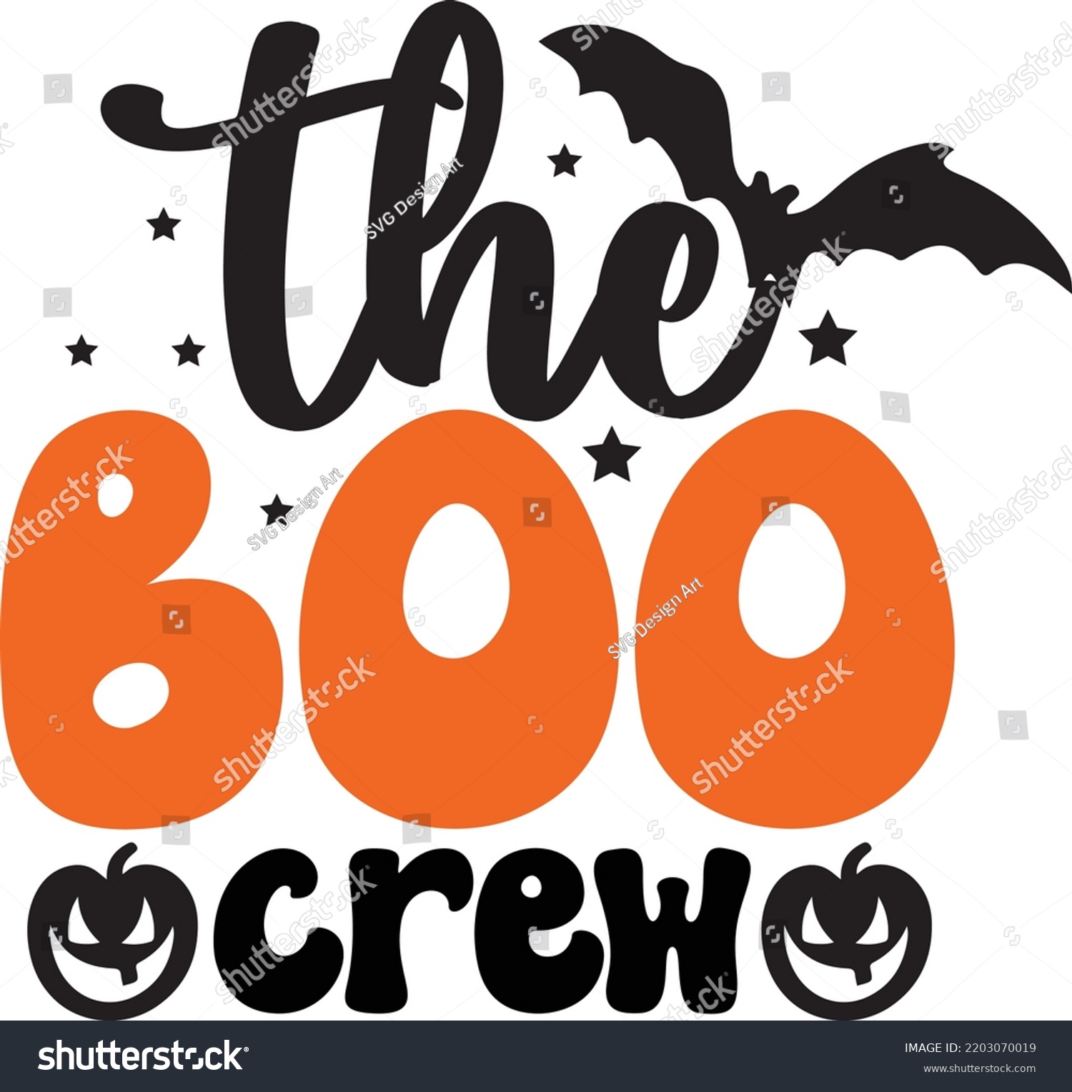 SVG of The Boo Crew Halloween svg design svg