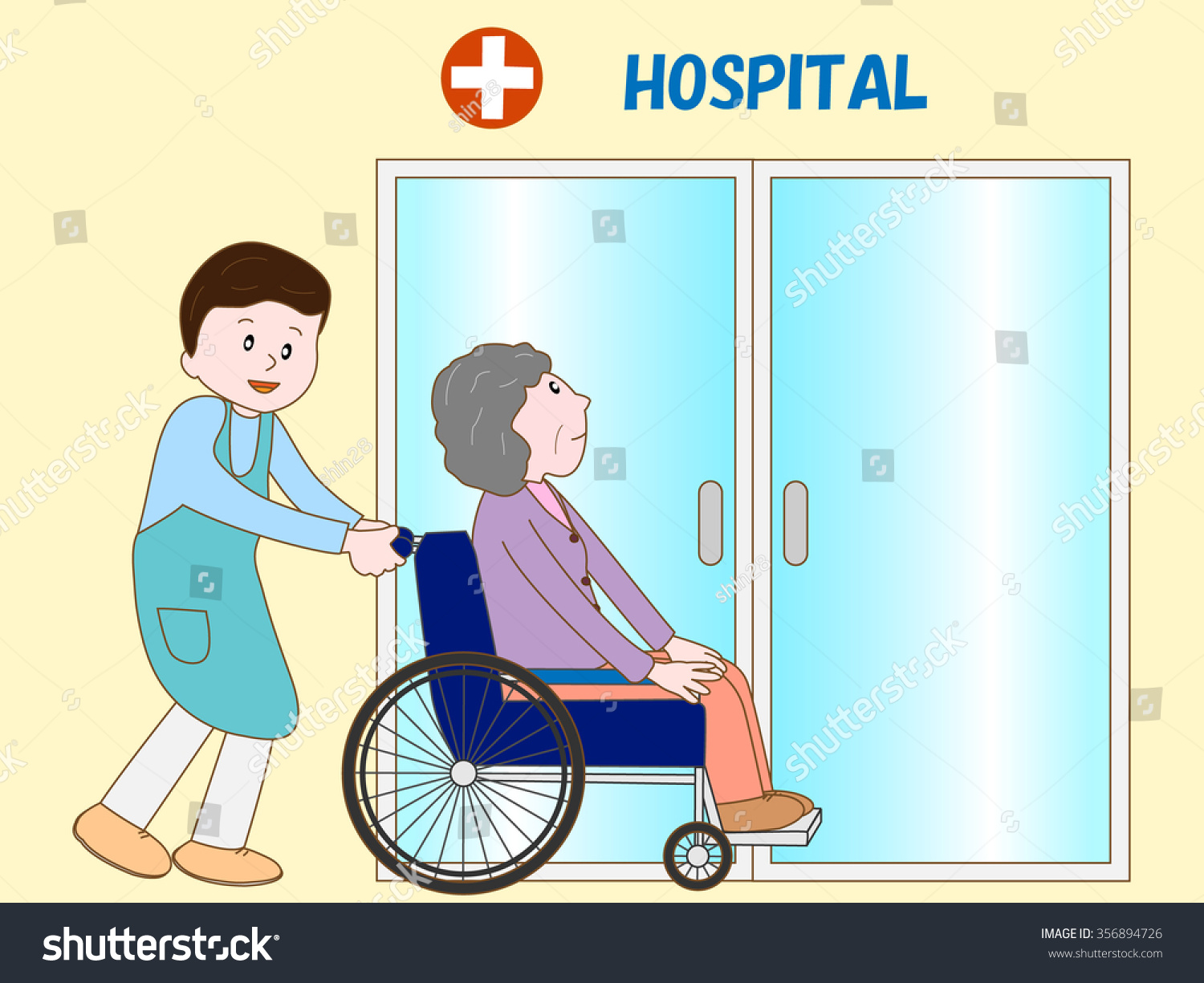care-person-who-assists-going-hospital-stock-vector-royalty-free