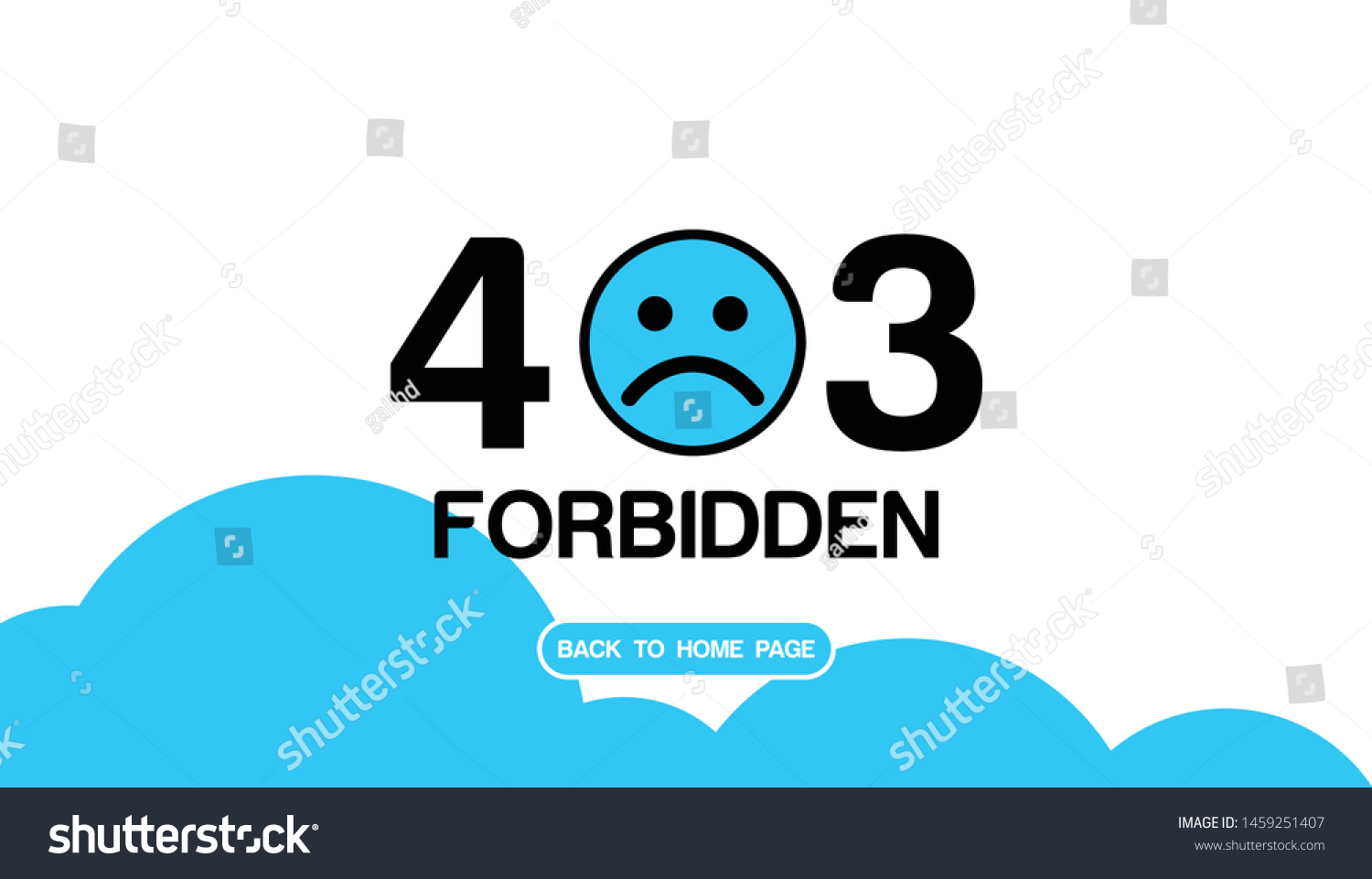 SVG of The concept of oops!!! 403 forbidden access to web page with smart sad icon. Flat design illustration. Perfect for sites pop ups. Vector. Flat. smart design eps 10. web svg