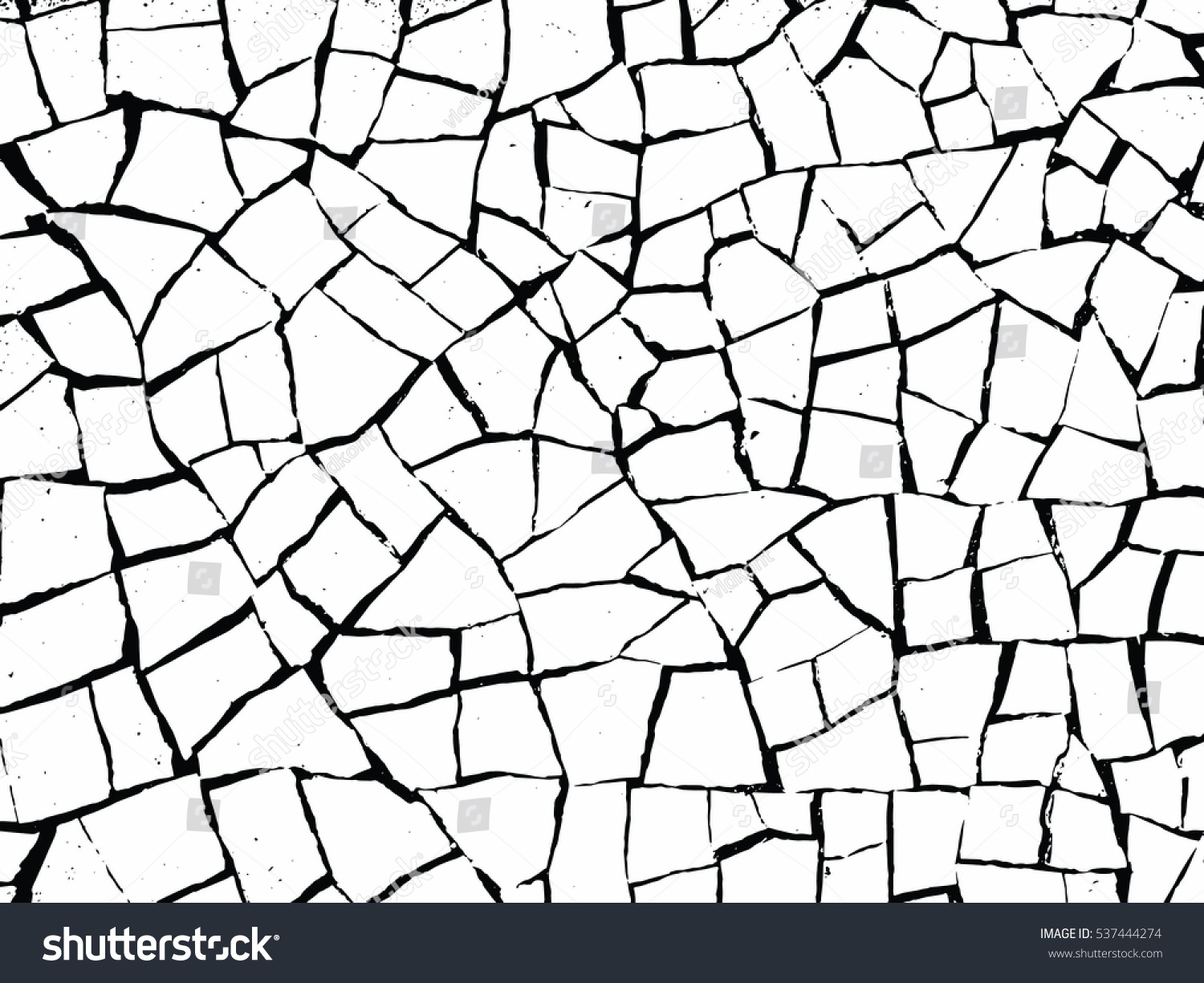 Cracks Texture White Black Vector Background Stock Vector 537444274 ...