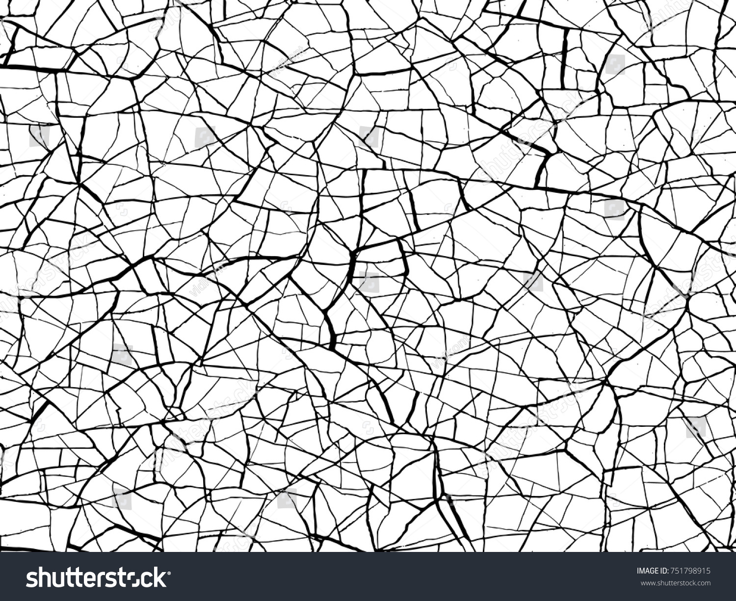 Cracks Texture White Black Vector Background Stock Vector (Royalty Free ...