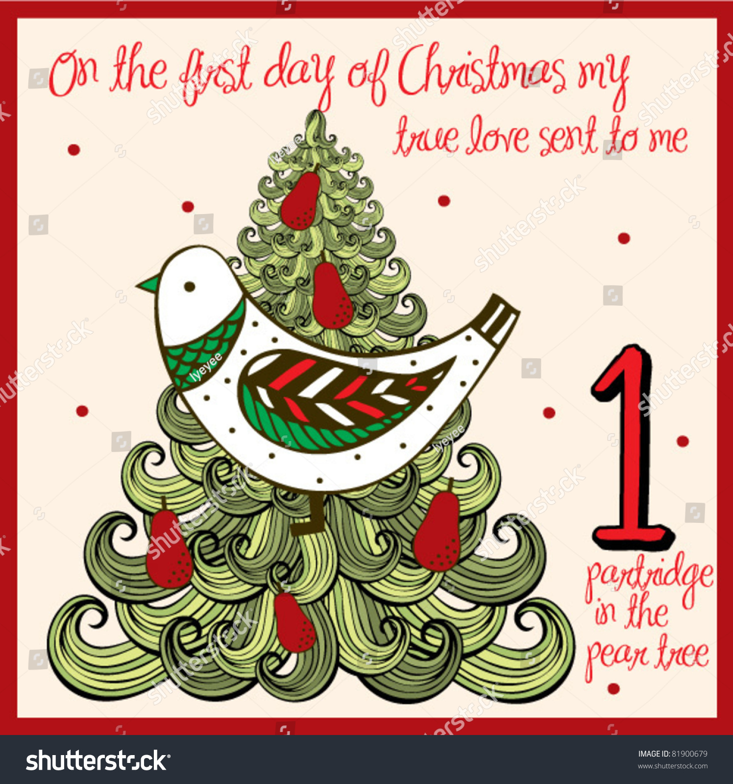 12 Days Of Christmas Partridge In A Pear Tree