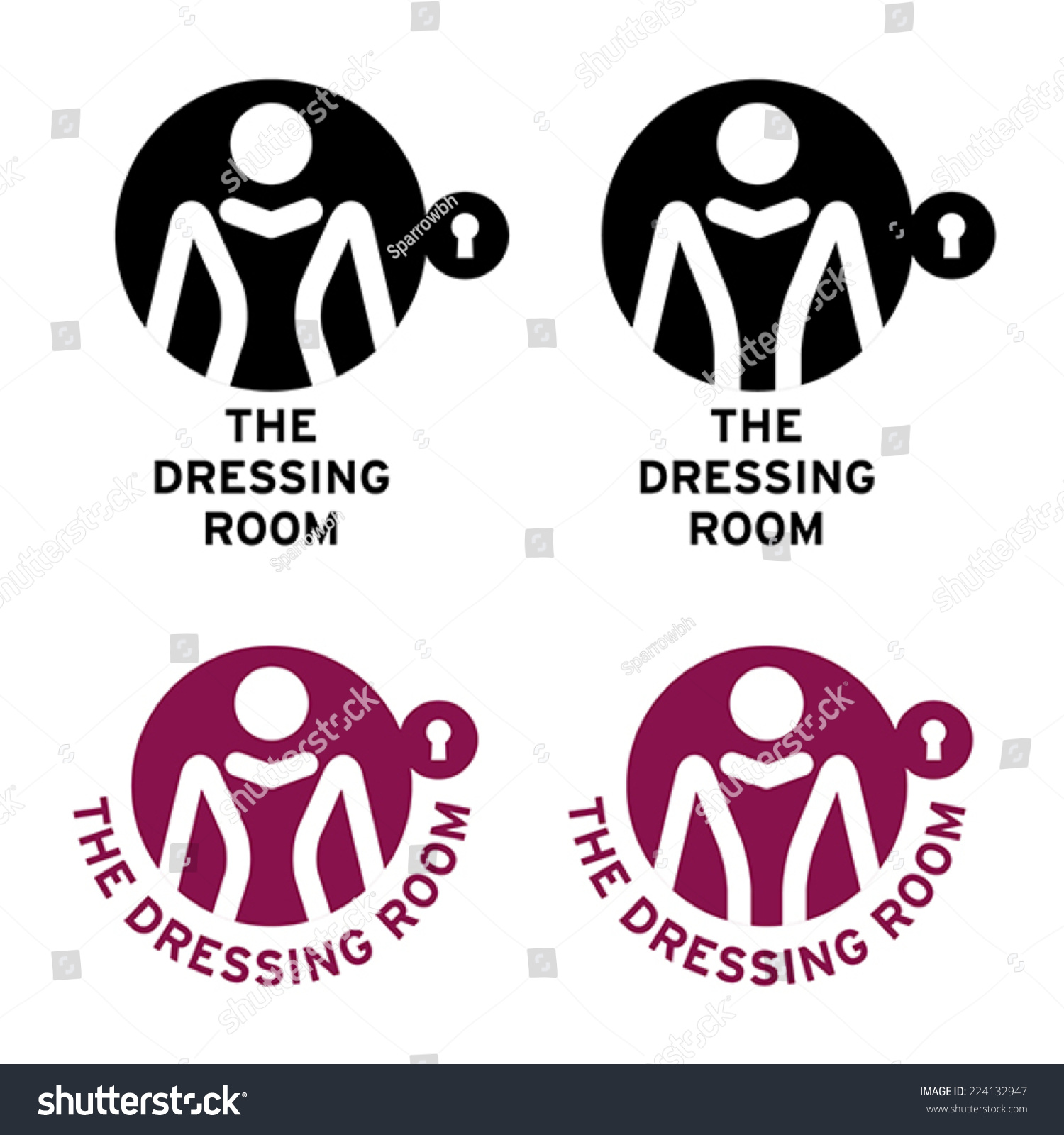 Dressing Room Sign Clip Art