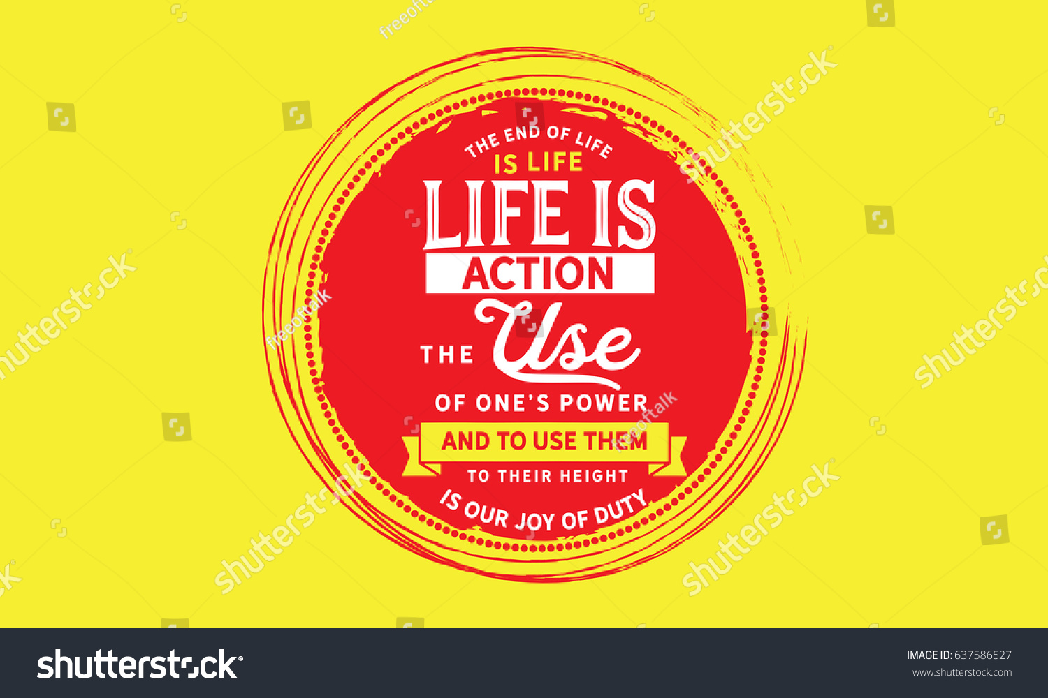 end of life quotes end life life life action use stock vector shutterstock