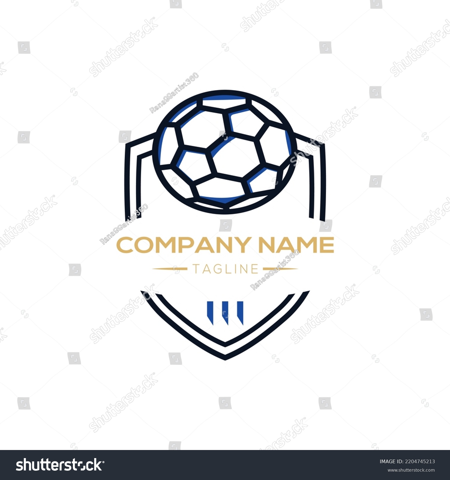 SVG of The Football team logo design looks like a law enforcement badge.  svg