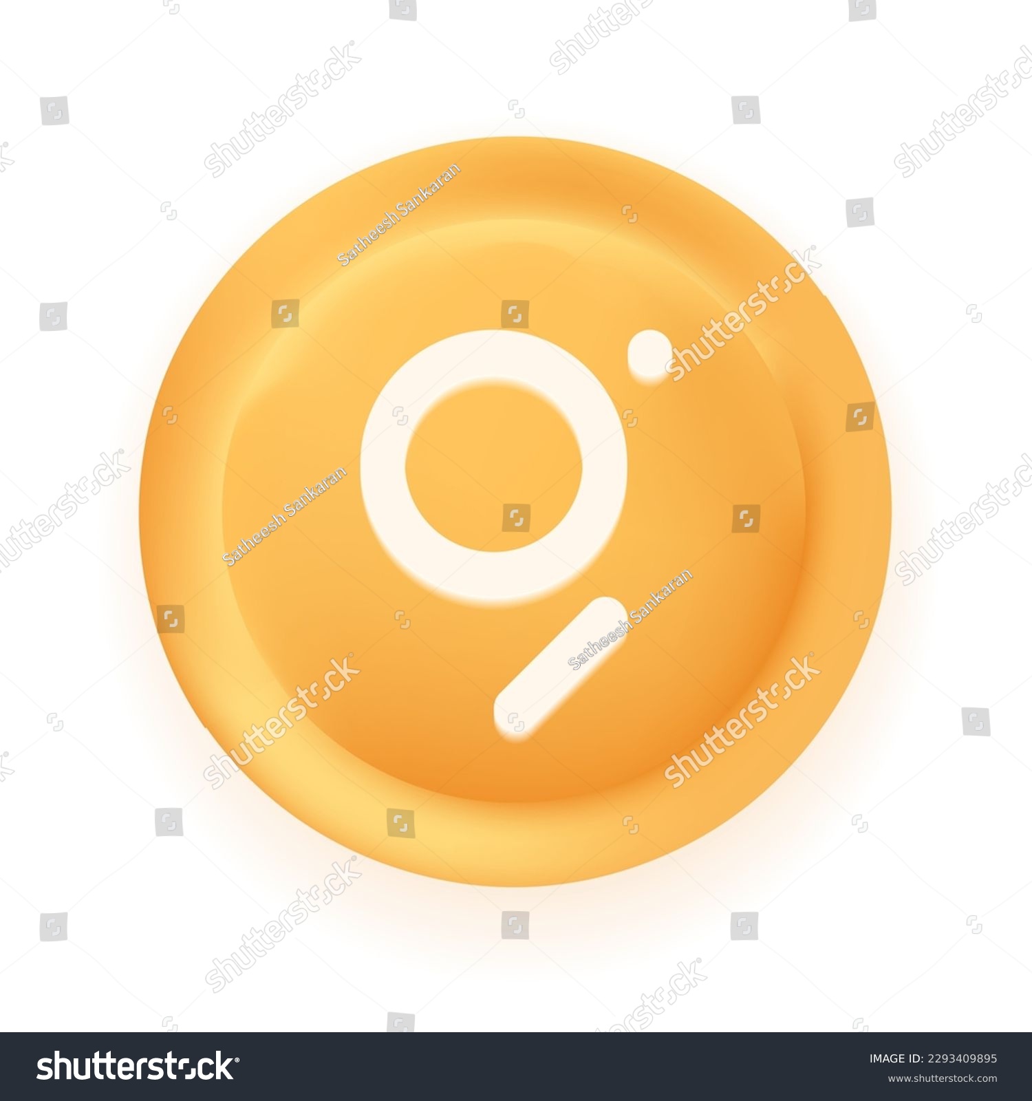 SVG of The Graph (GRT) crypto currency 3D coin vector illustration isolated on white background. Can be used as virtual money icon, logo, emblem, sticker and badge designs. svg