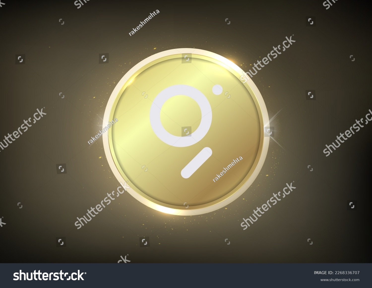 SVG of The Graph (GRT)  Crypto logo banner . The Graph (GRT) cryptocurrency golden coin symbol  isolated on golden background svg