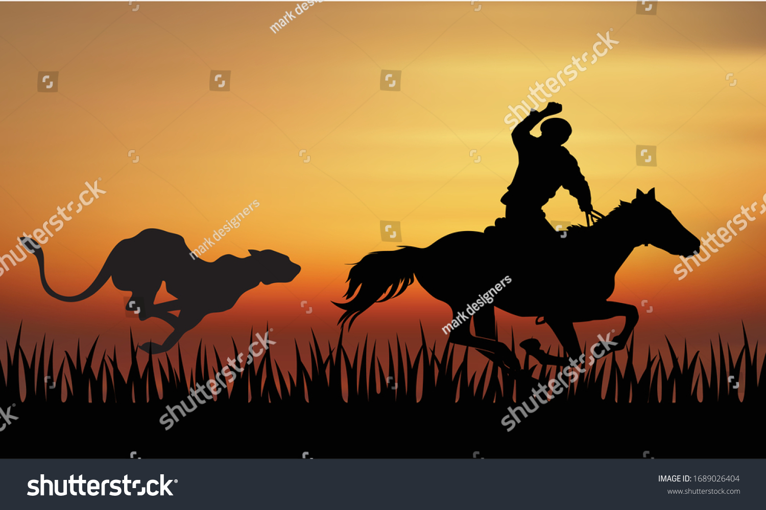 Great Escape Editable Vector Silhouettes Horse Stock Vector (Royalty ...